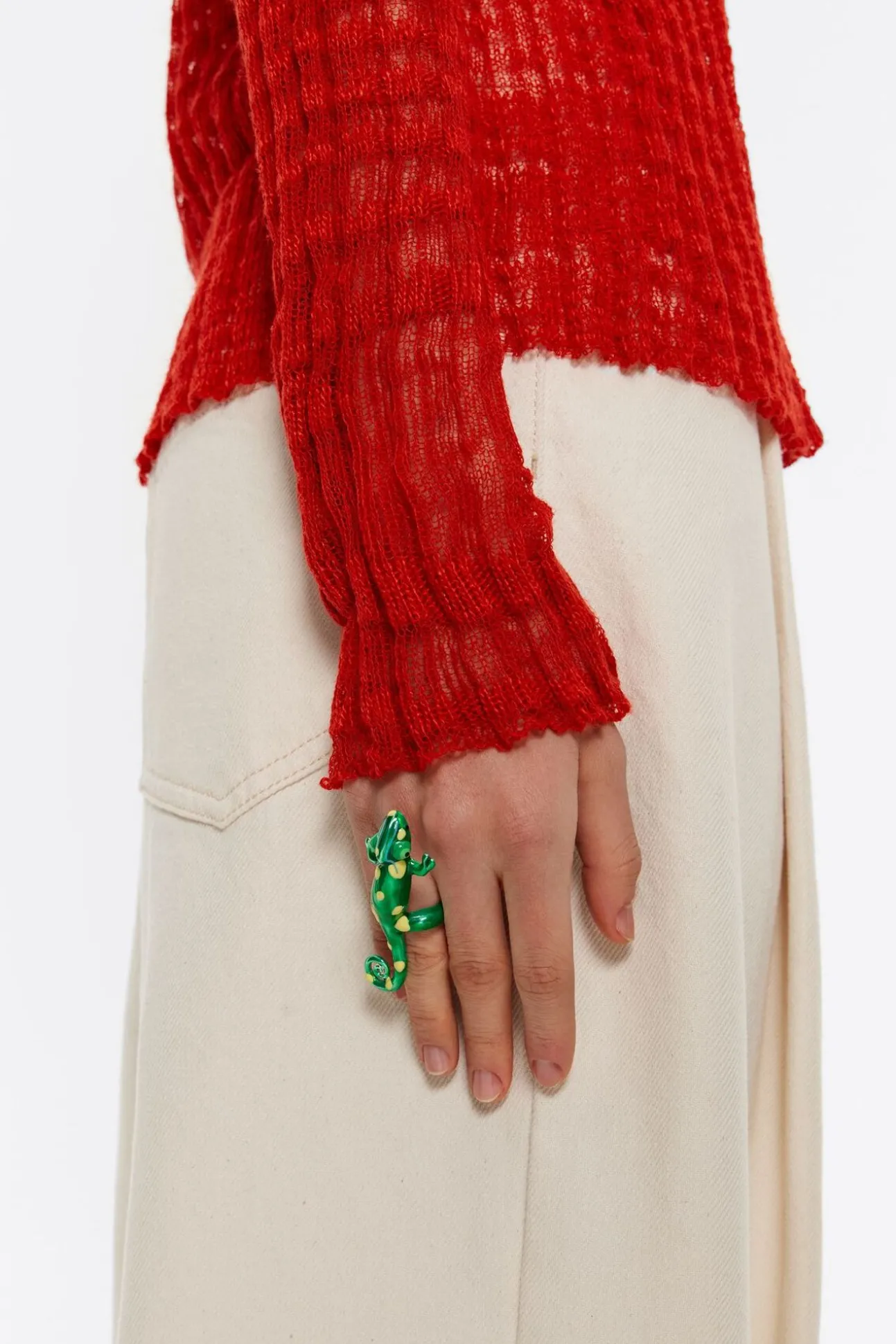 BIMBA Y LOLA Anillo Camaleon Esmalte Verde<Mujer Anillos