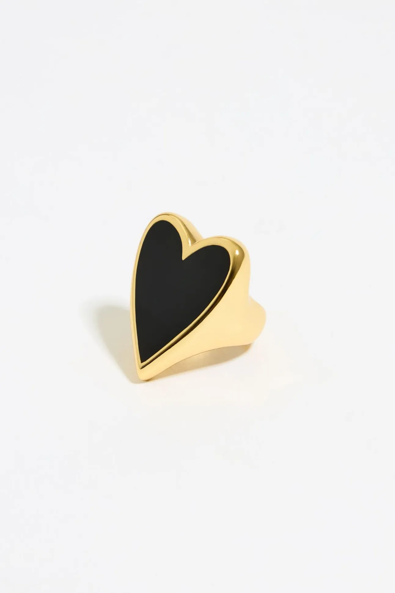 BIMBA Y LOLA Anillo Corazon Negro<Mujer Anillos