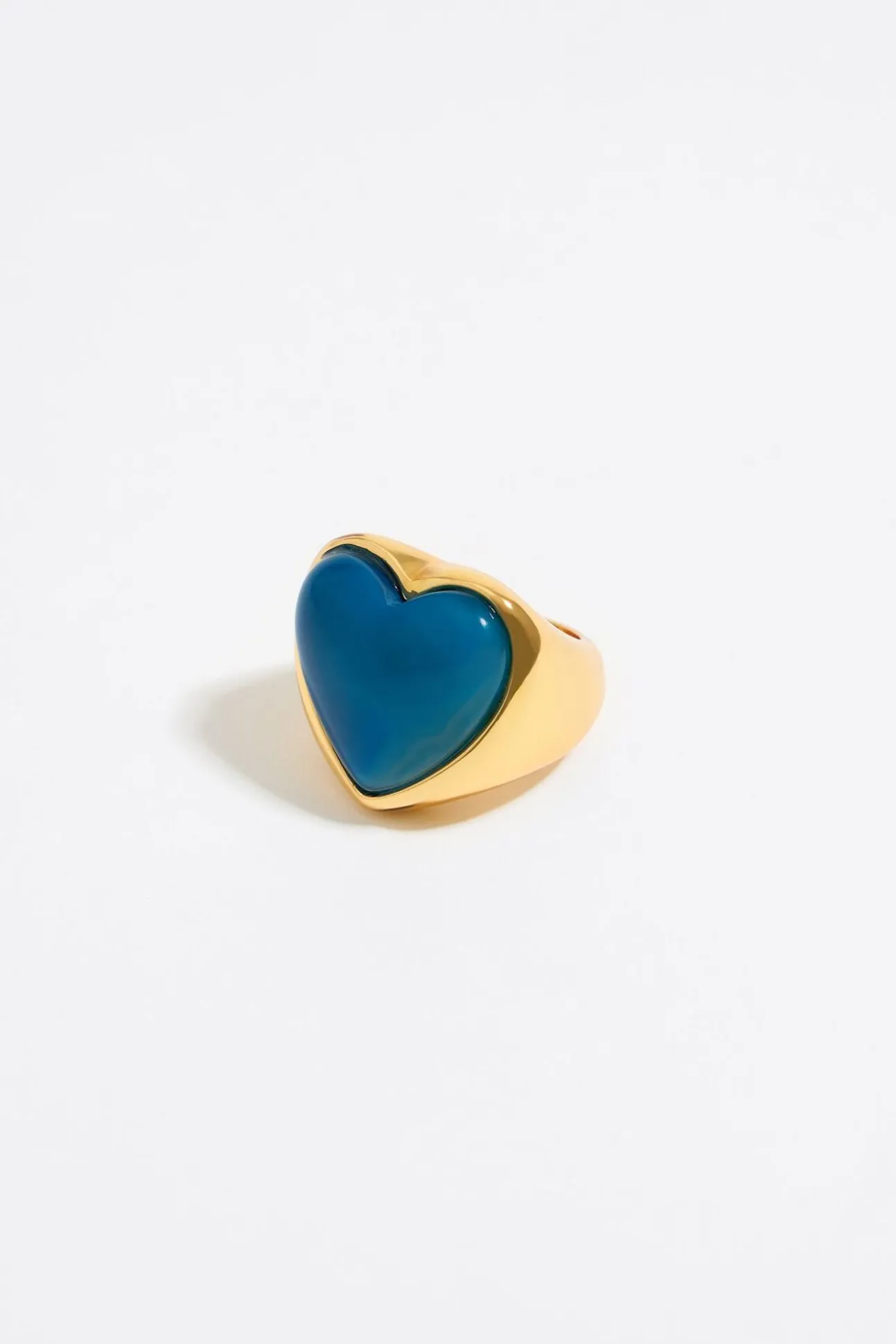 BIMBA Y LOLA Anillo Corazon Piedra Azul<Mujer Anillos