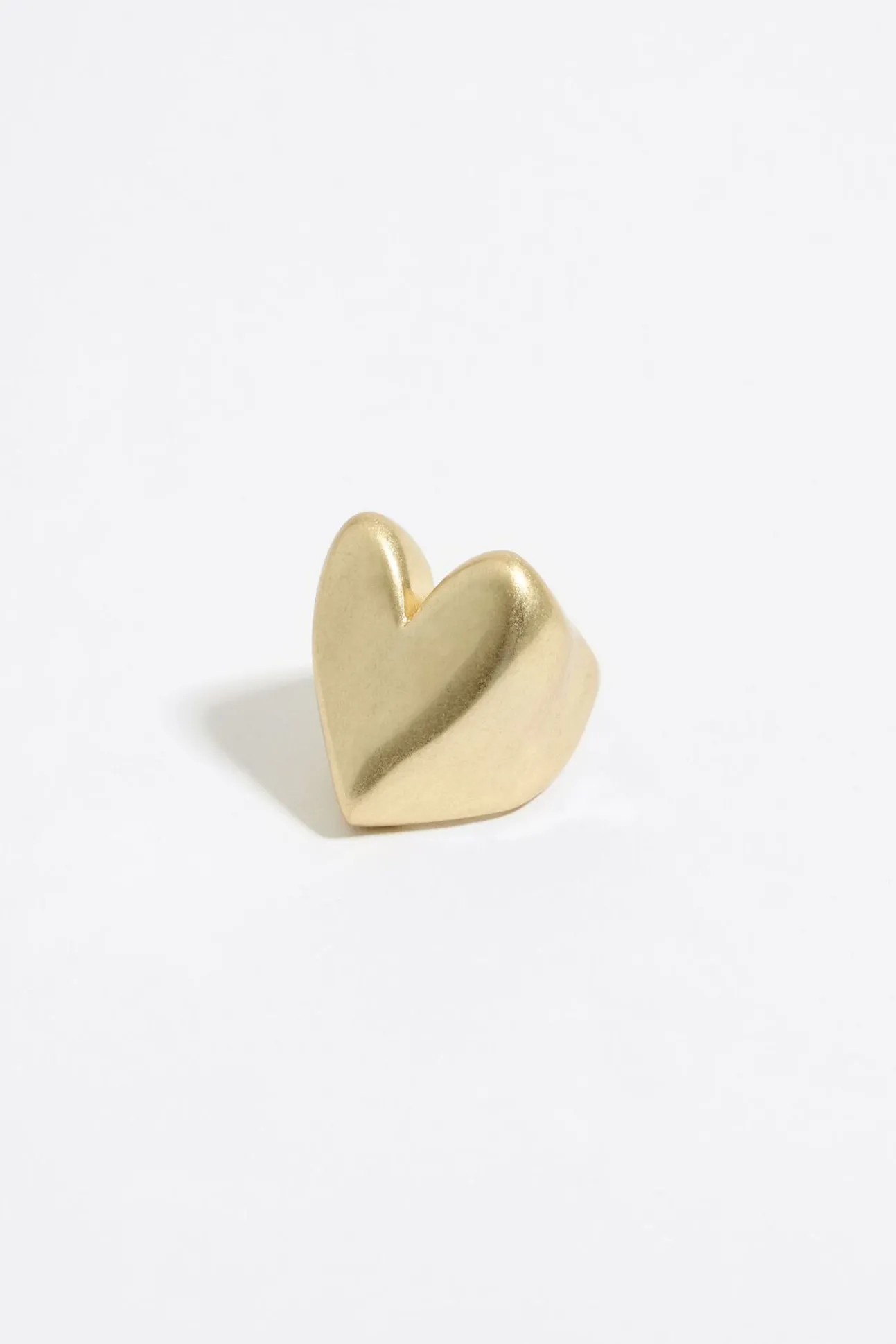 BIMBA Y LOLA Anillo Corazon Textura Dorado<Mujer Anillos