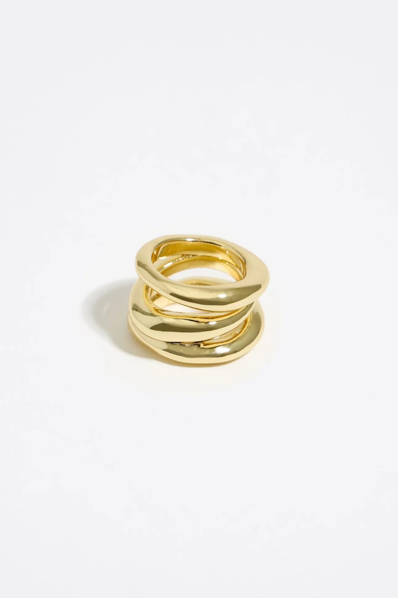 BIMBA Y LOLA Anillo Tres Bandas Dorado<Mujer Anillos