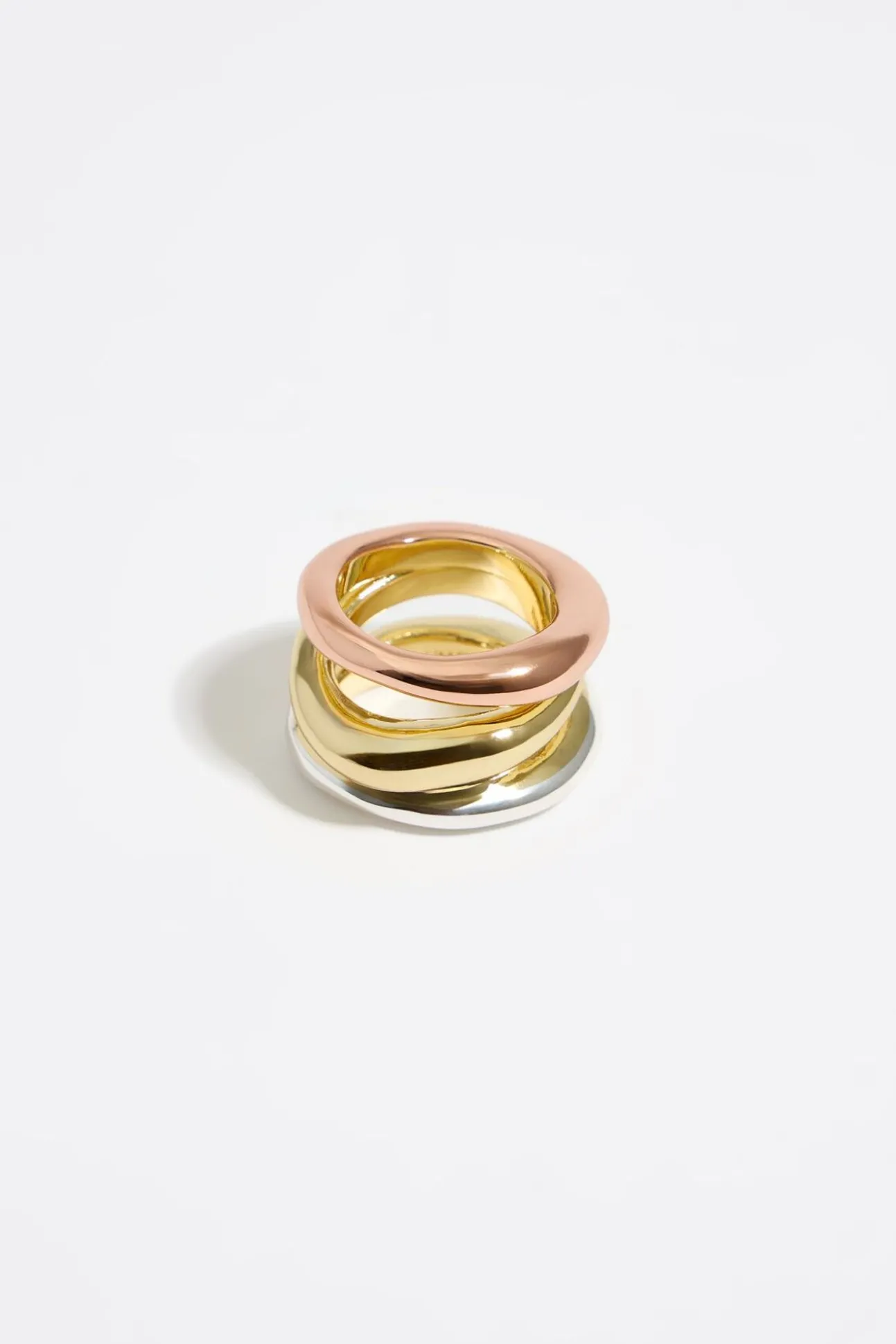 BIMBA Y LOLA Anillo Tres Bandas Multicolor<Mujer Anillos