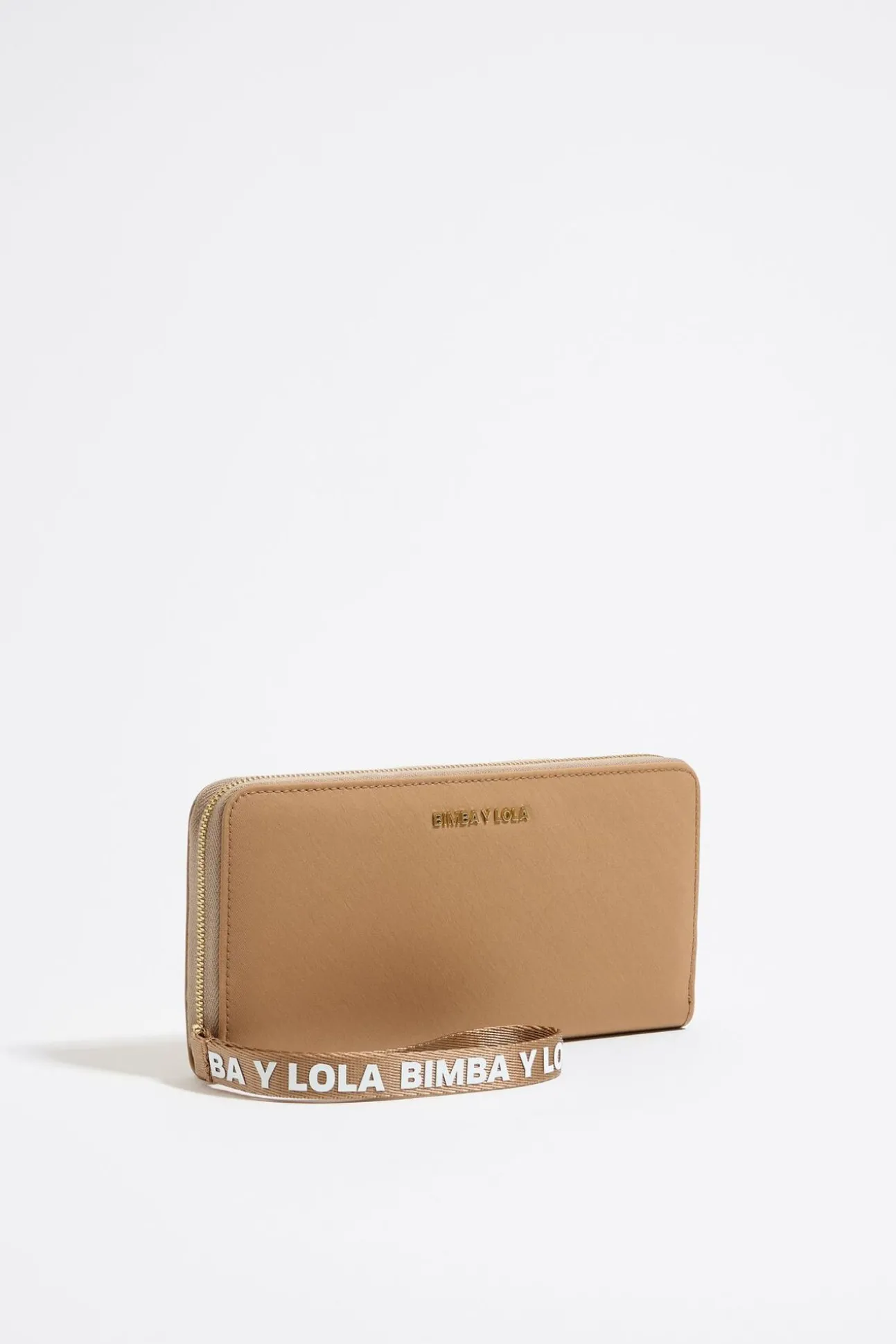 BIMBA Y LOLA Billetera Horizontal Nylon Tostada<Mujer Nylon