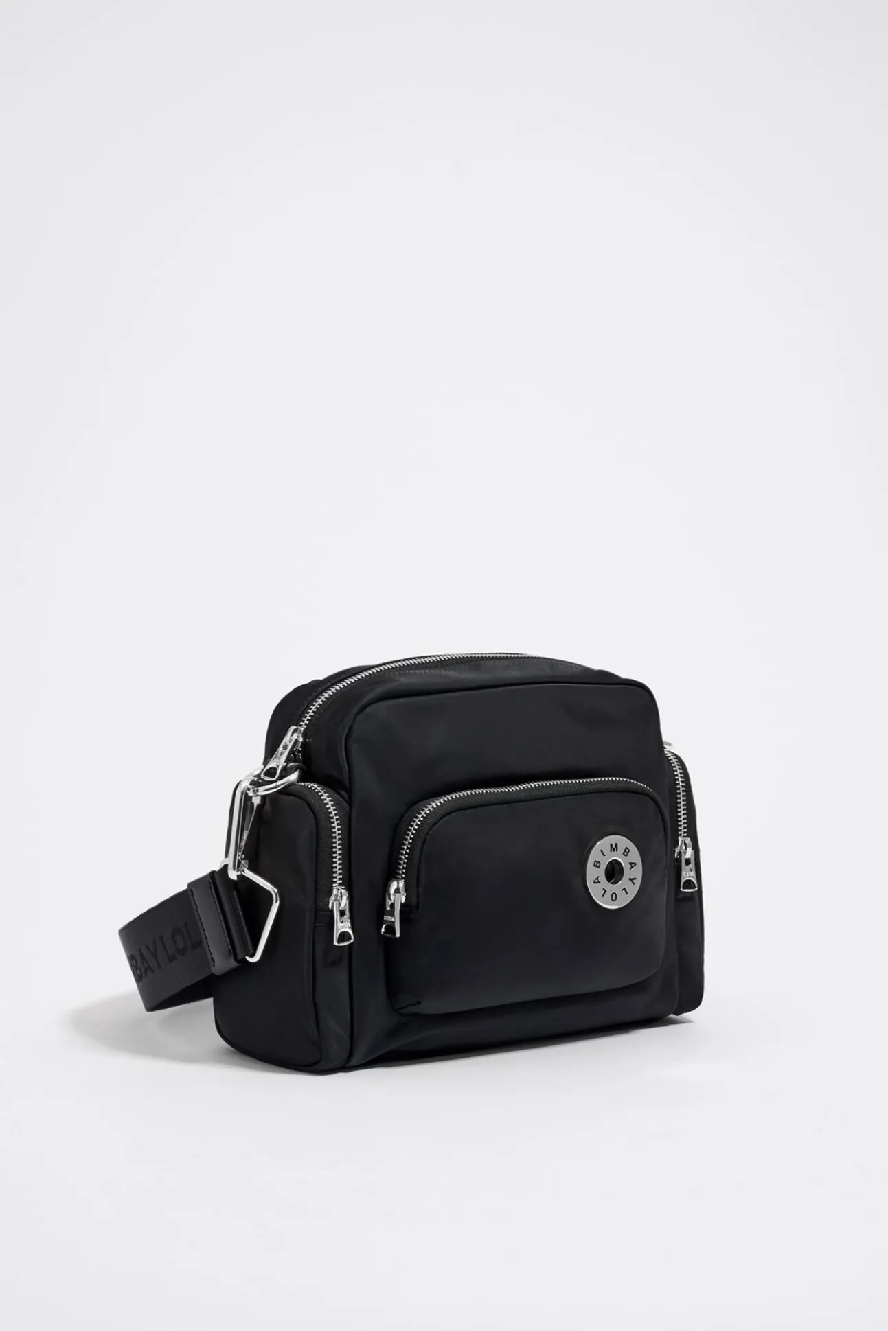 BIMBA Y LOLA Bolso Bandolera Mediano Negro<Mujer Bolsos Nylon