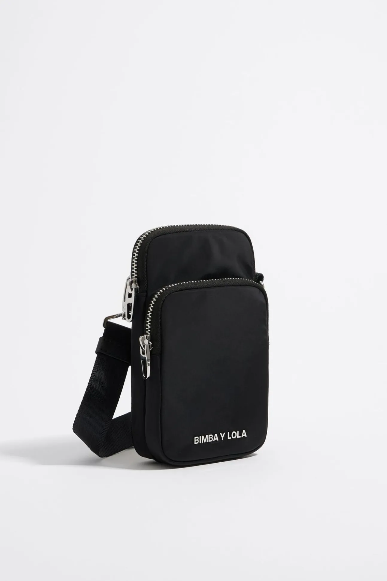 BIMBA Y LOLA Bolso Bandolera Mini Nylon Negro<Mujer Nylon