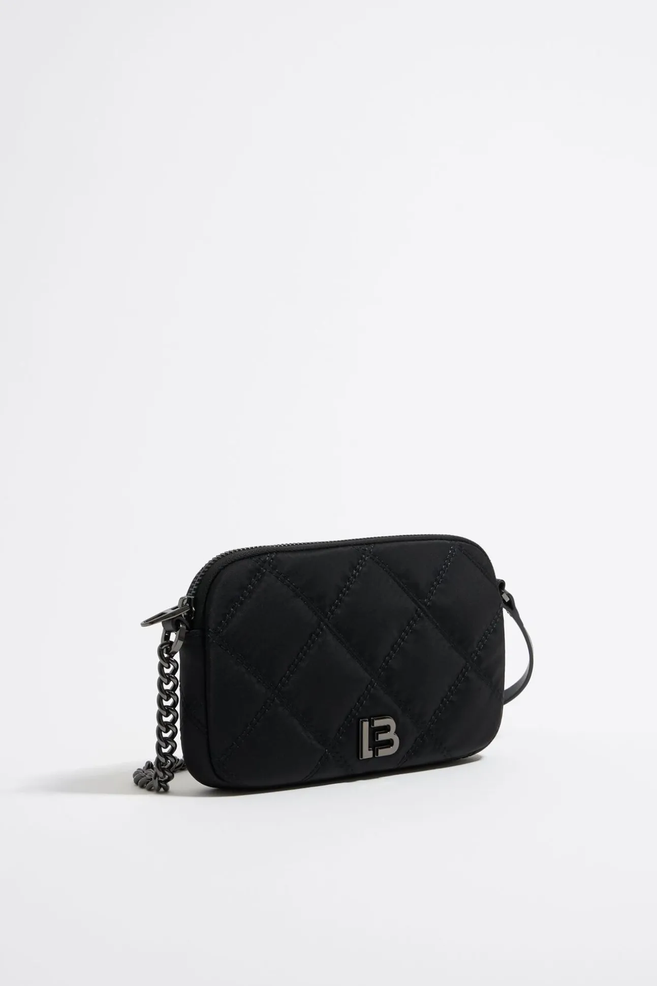 BIMBA Y LOLA Bolso Bandolera Mini Nylon Negro<Mujer Nylon