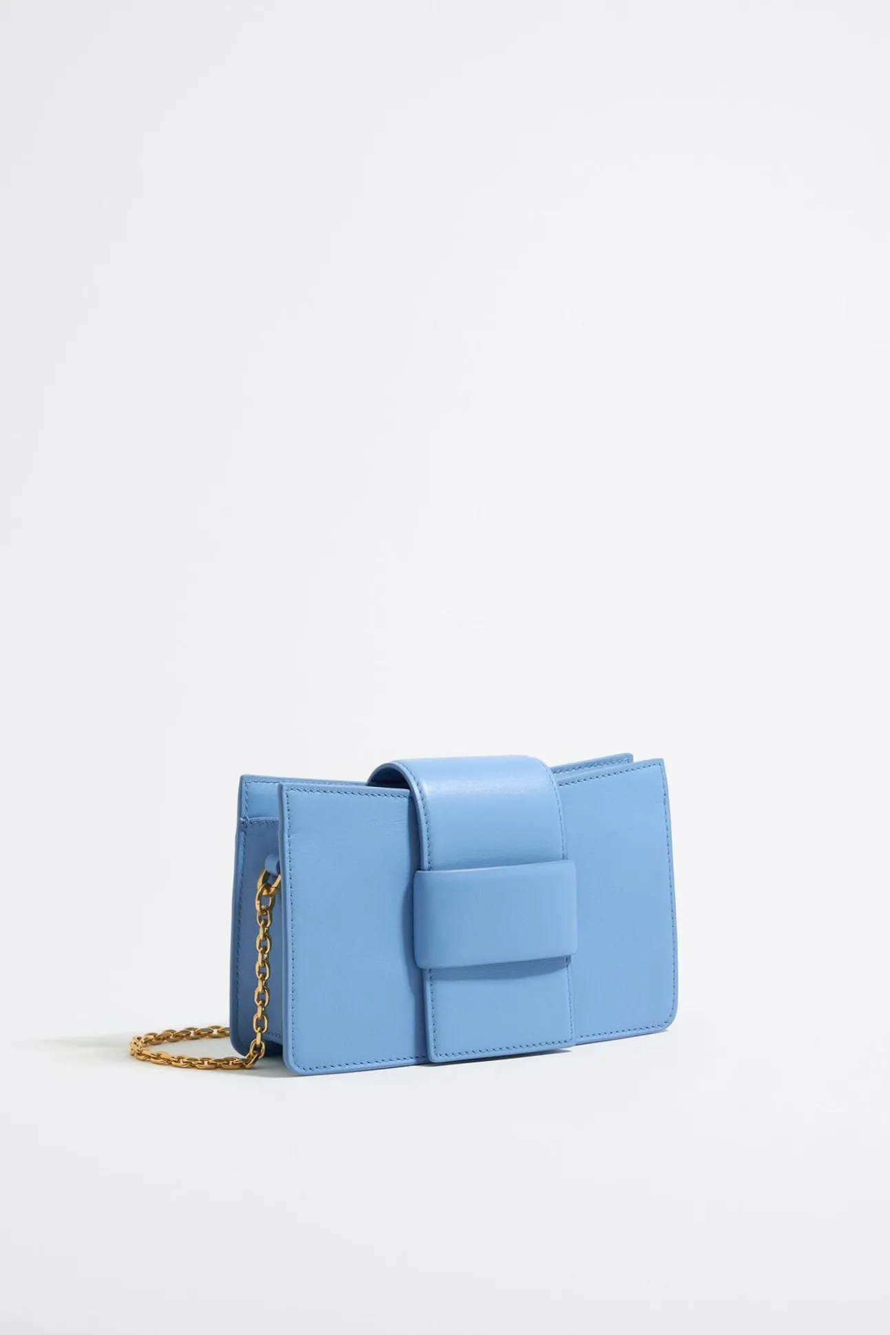 BIMBA Y LOLA Bolso Bandolera Mini Piel Azul<Mujer Bolsos Piel