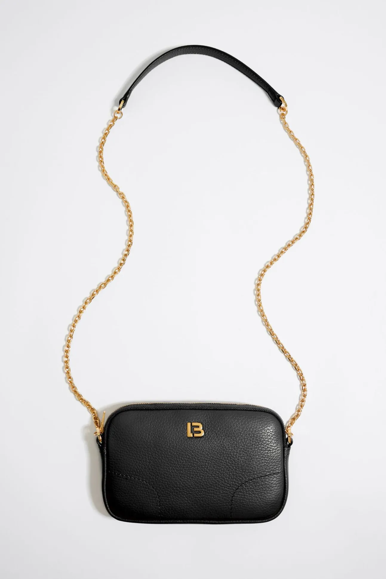 BIMBA Y LOLA Bolso Bandolera Mini Piel Negro<Mujer Piel