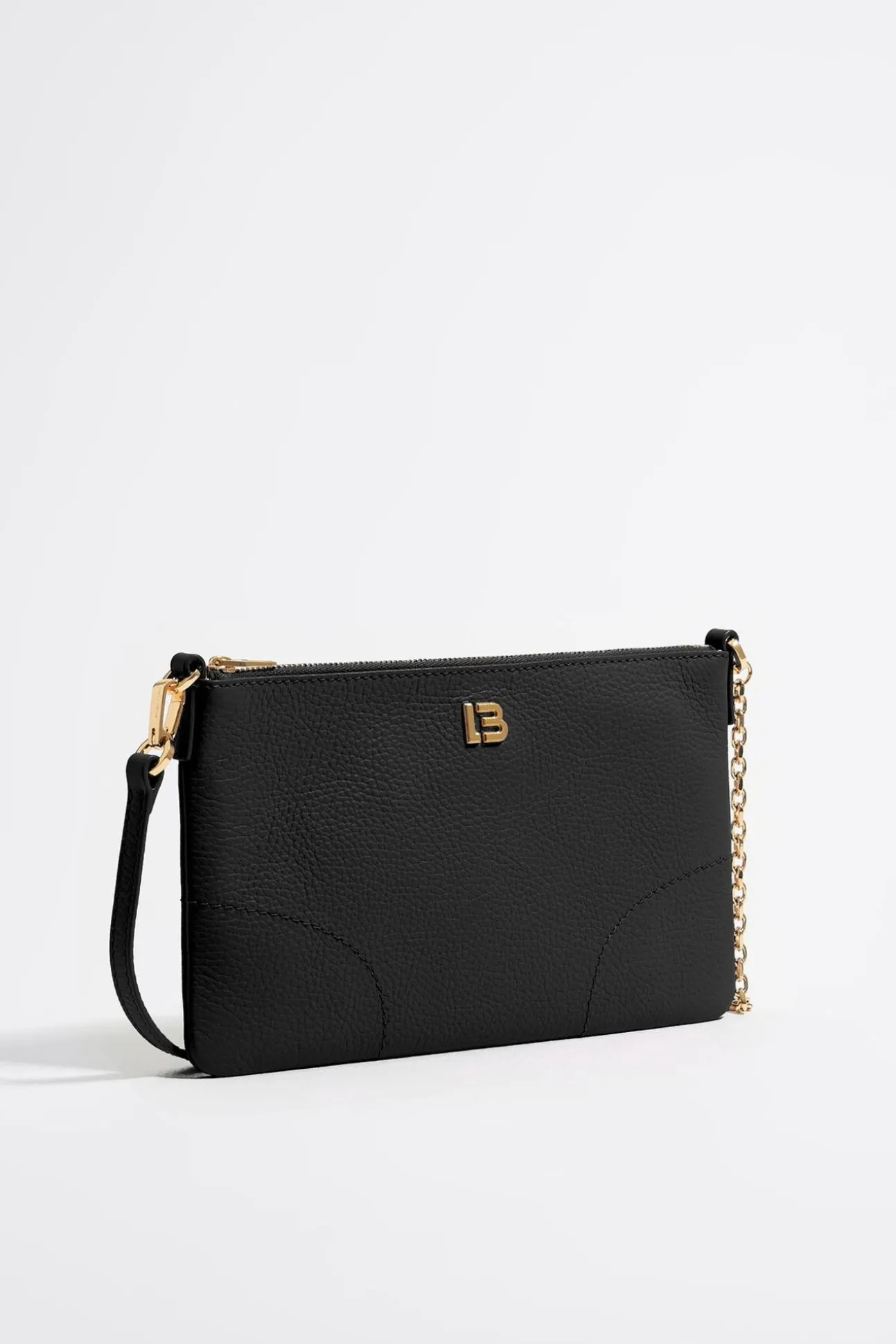 BIMBA Y LOLA Bolso Bandolera Mini Piel Negro<Mujer Piel