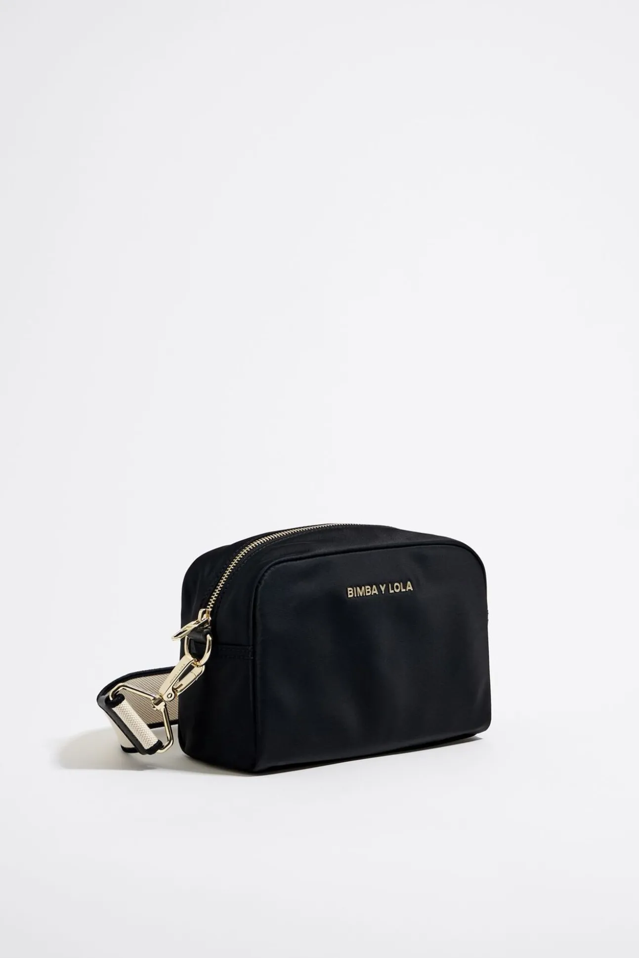 BIMBA Y LOLA Bolso Bandolera Pequeno Nylon Negro<Mujer Bolsos Nylon