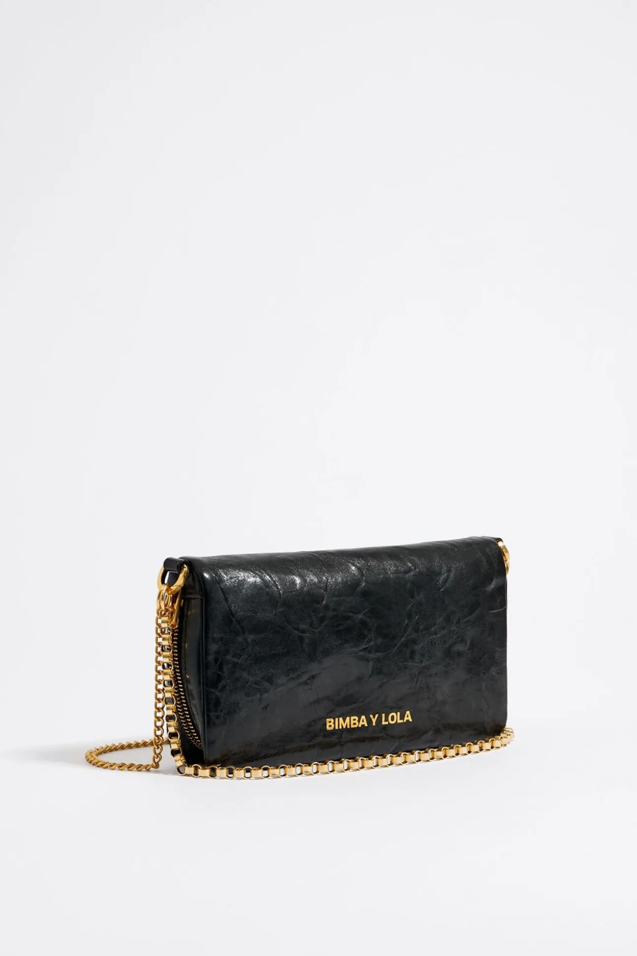 BIMBA Y LOLA Bolso Bandolera Pequeno Piel Negro<Mujer Bolsos Piel