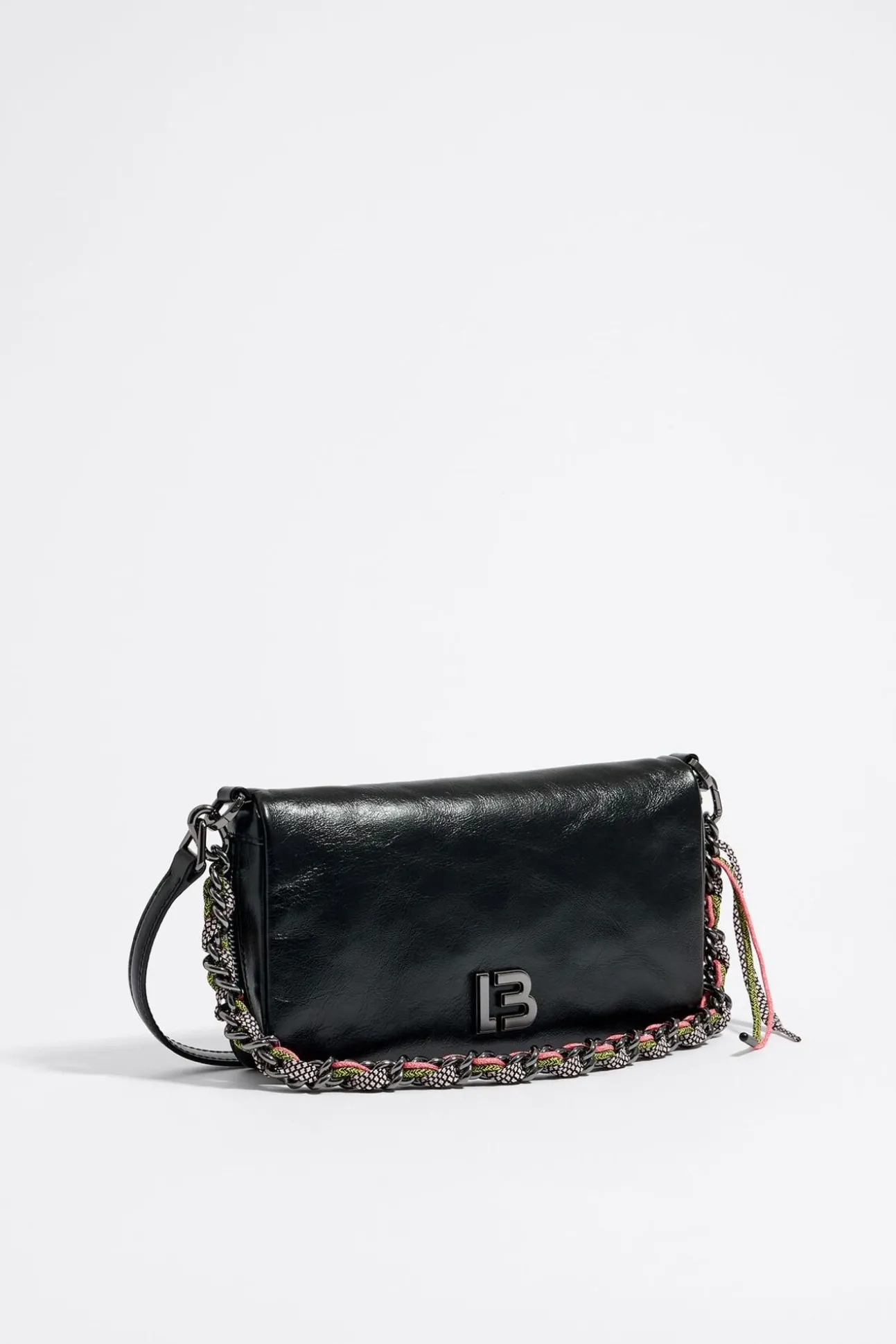 BIMBA Y LOLA Bolso Bandolera Pequeno Piel Negro<Mujer Bolsos Piel