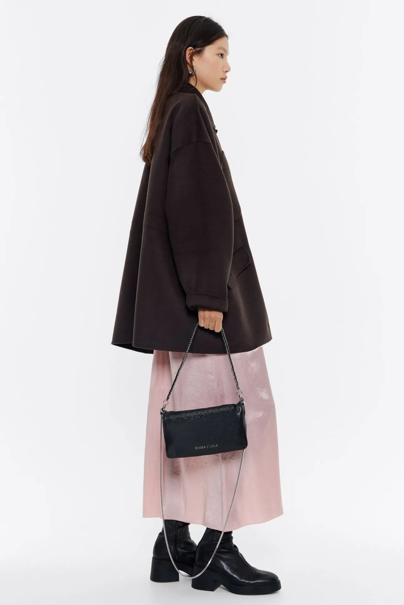 BIMBA Y LOLA Bolso Bandolera Pequeno Piel Negro<Mujer Bolsos Piel