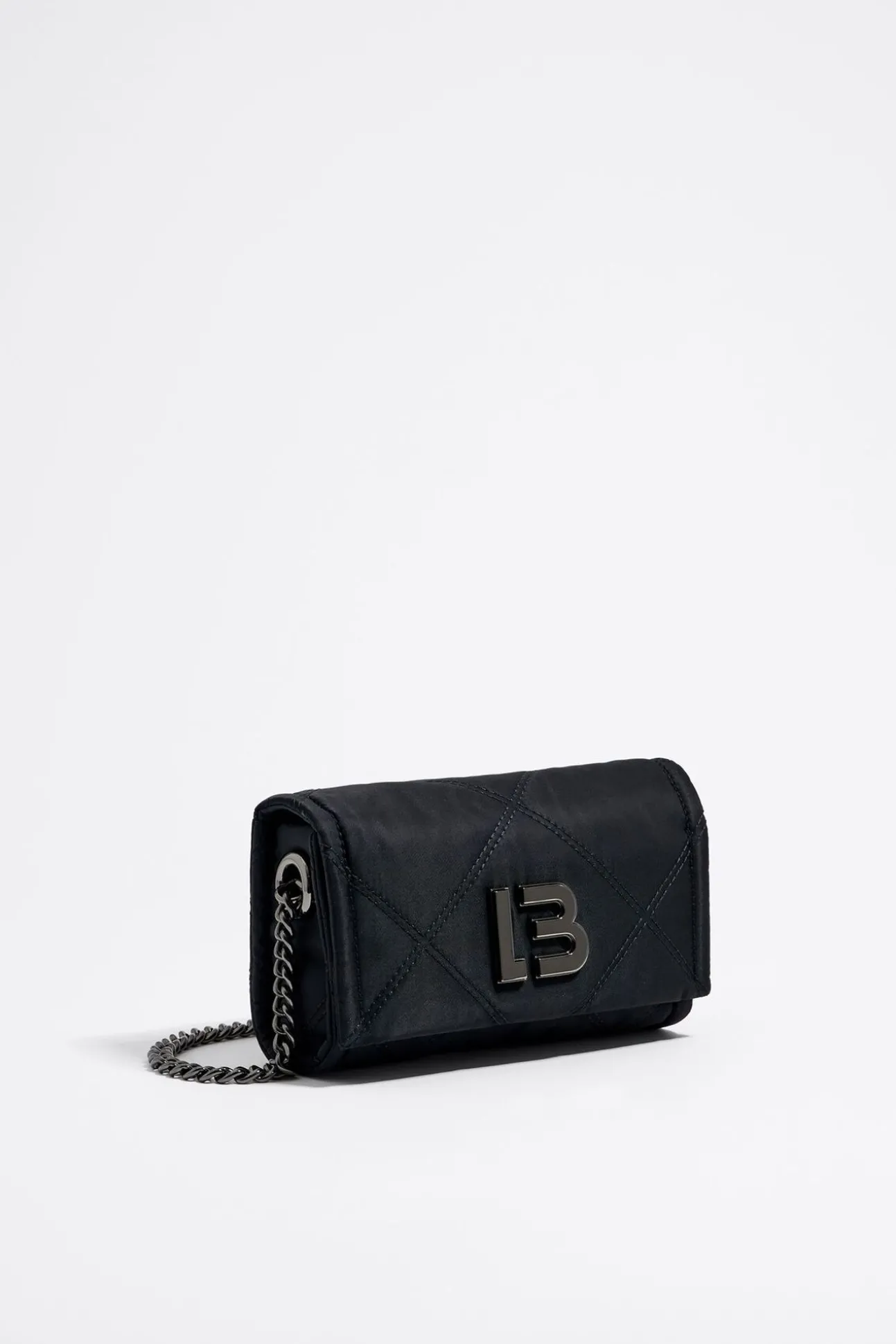 BIMBA Y LOLA Bolso Bandolera Solapa Mini Negro<Mujer Bolsos Nylon