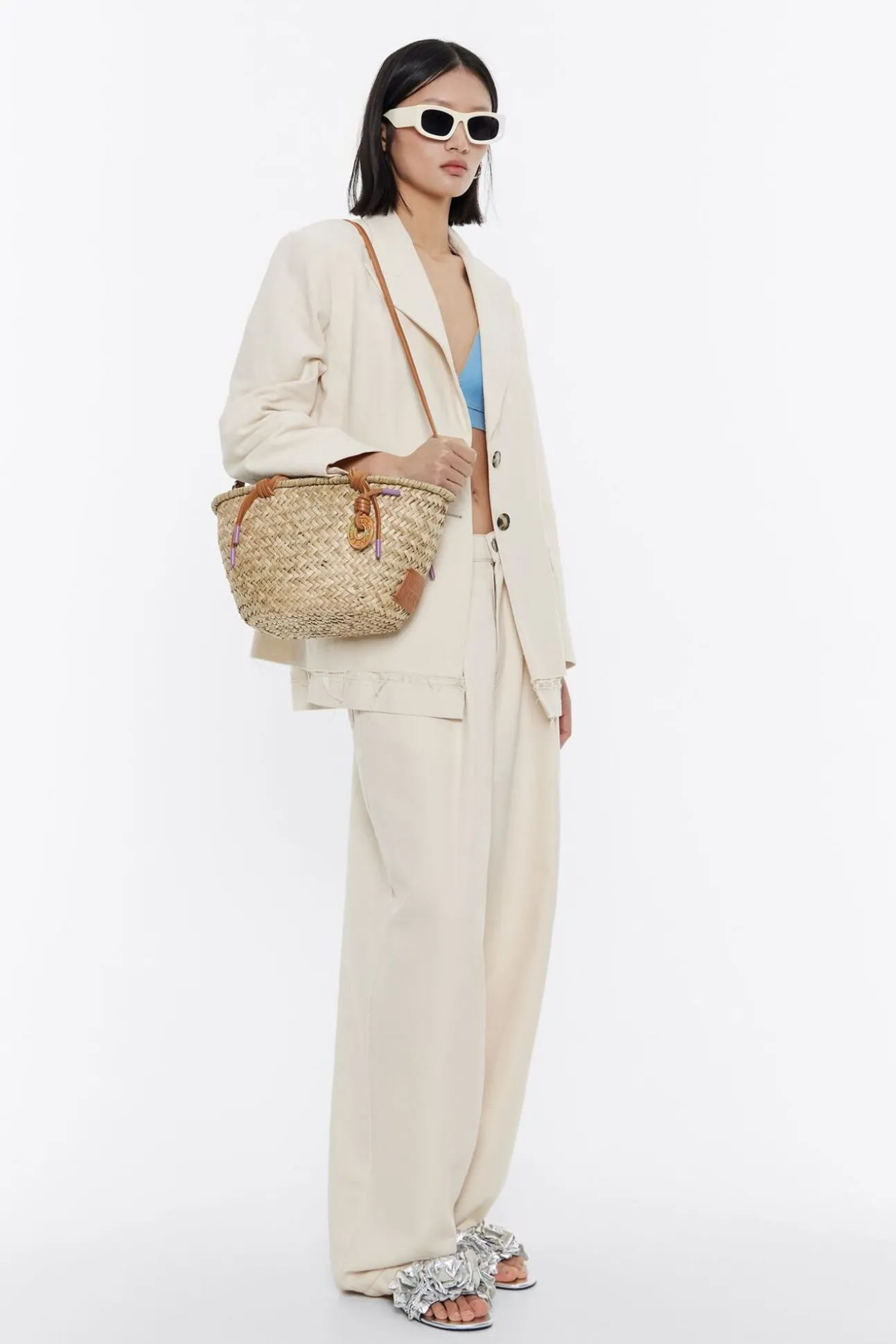 BIMBA Y LOLA Bolso Capazo Mediano Natural<Mujer Bolsos Shopper