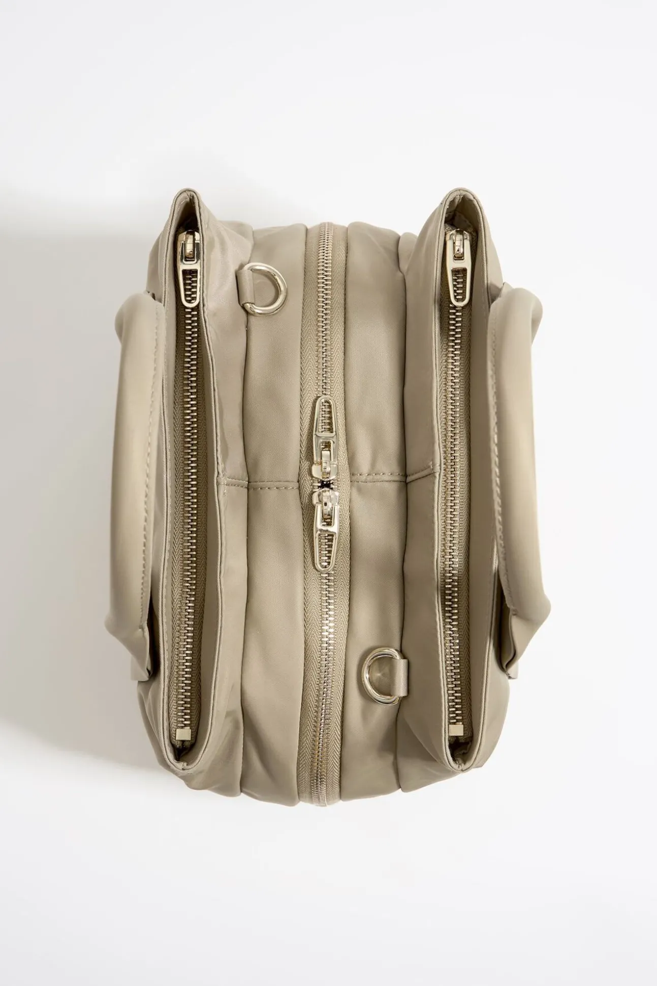 BIMBA Y LOLA Bolso De Mano Mediano Nylon Caqui Claro<Mujer Bolsos Nylon