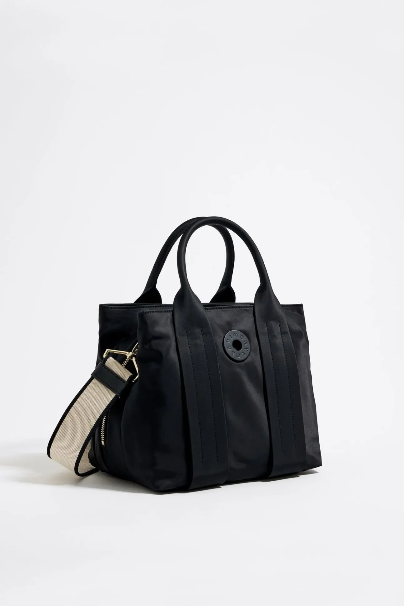 BIMBA Y LOLA Bolso De Mano Mediano Nylon Negro<Mujer Bolsos Nylon