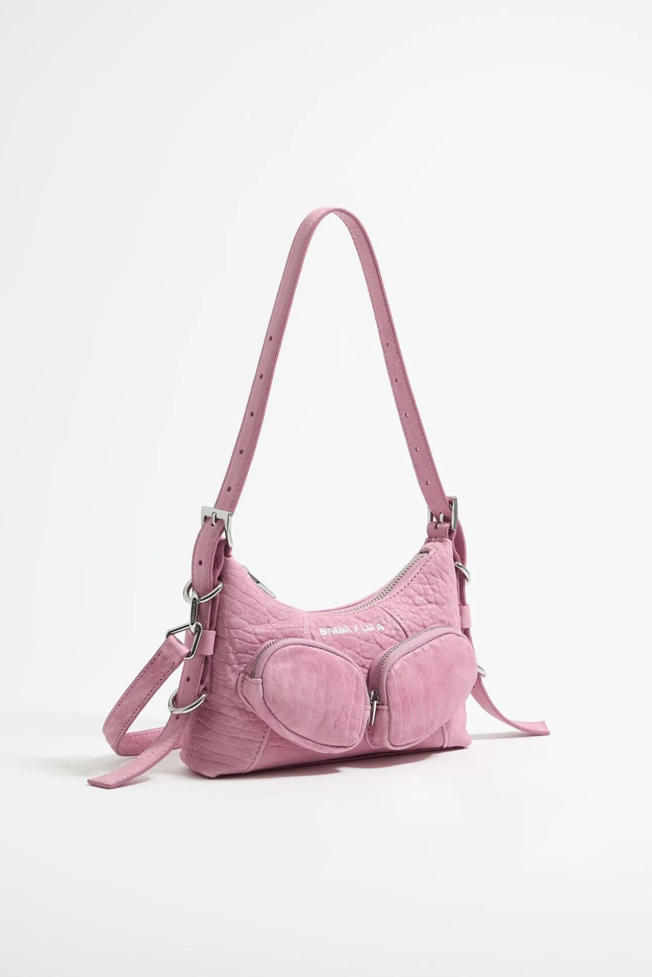 BIMBA Y LOLA Bolso Hobo Pocket Mini Piel Rosa<Mujer Bolsos Pocket