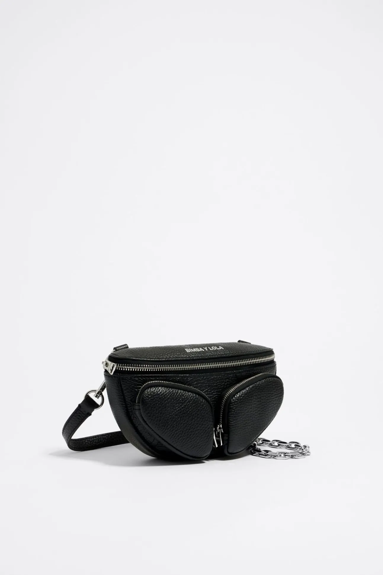 BIMBA Y LOLA Bolso Rinonera Pocket Mini Piel Negro<Mujer Bolsos Pocket