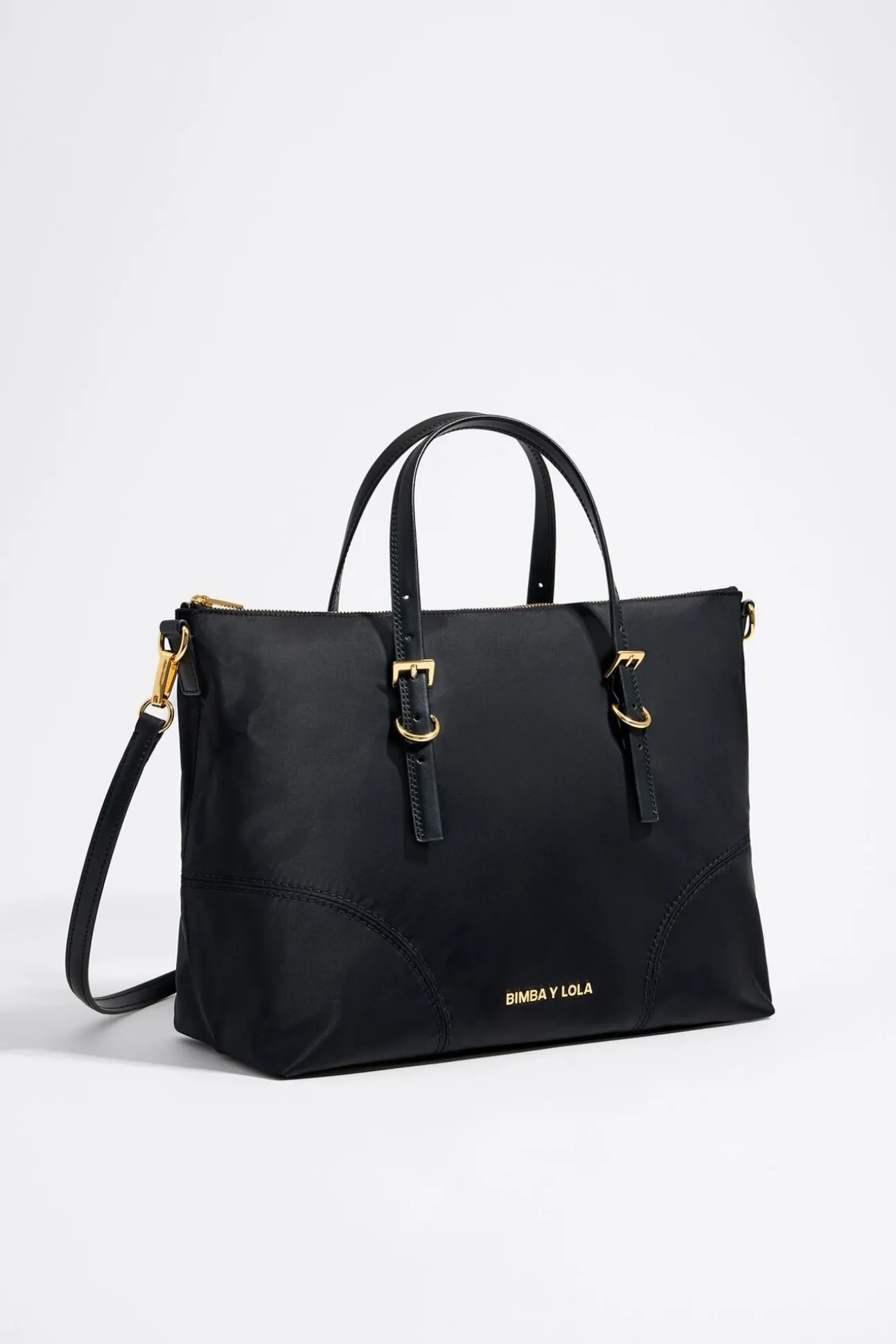 BIMBA Y LOLA Bolso Shopper Grande Negro<Mujer Bolsos Nylon