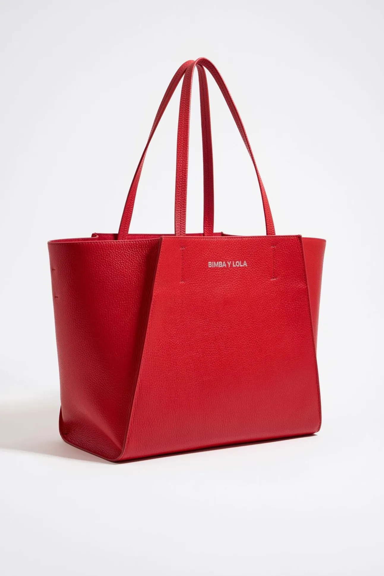 BIMBA Y LOLA Bolso Shopper Grande Piel Rojo<Mujer Bolsos Piel