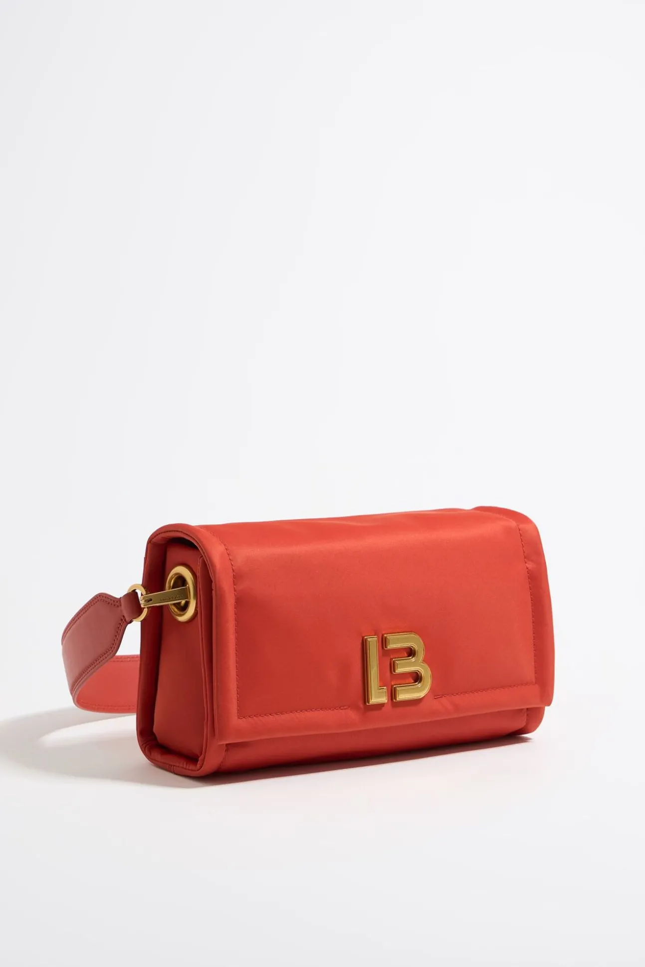 BIMBA Y LOLA Bolso Solapa Mediano Nylon Coral<Mujer Bolsos Nylon