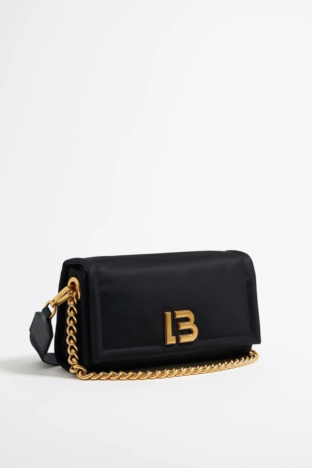 BIMBA Y LOLA Bolso Solapa Mediano Nylon Negro<Mujer Bolsos Nylon