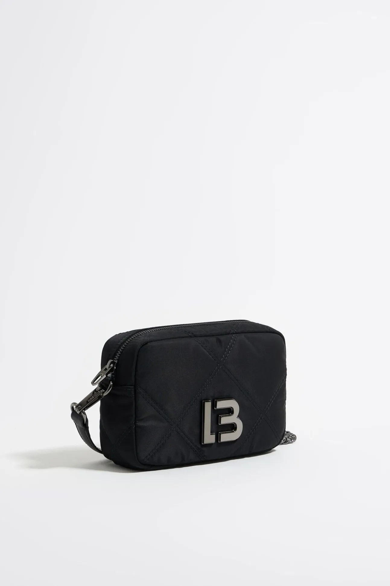 BIMBA Y LOLA Bolso Solapa Mini Nylon Acolchado Negro<Mujer Bolsos Nylon