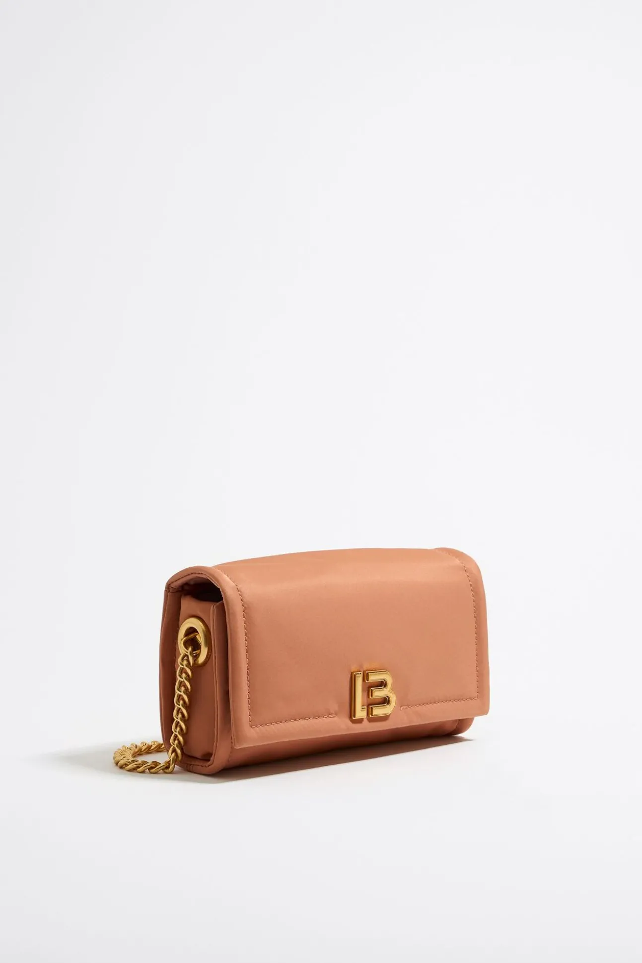 BIMBA Y LOLA Bolso Solapa Mini Nylon Arcilla<Mujer Bolsos Nylon