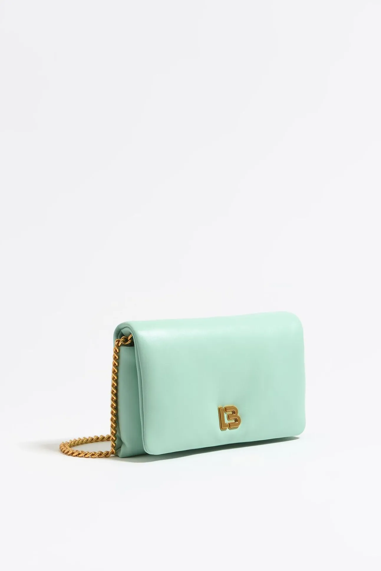 BIMBA Y LOLA Bolso Solapa Mini Piel Napa Azul Hielo<Mujer Bolsos Piel