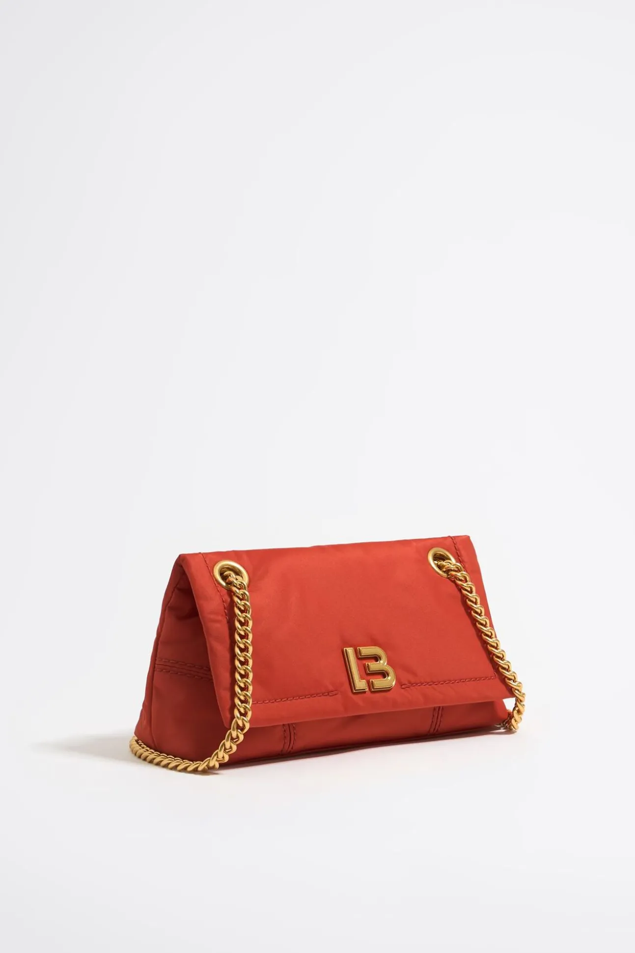 BIMBA Y LOLA Bolso Solapa Pequeno Nylon Coral<Mujer Bolsos Nylon