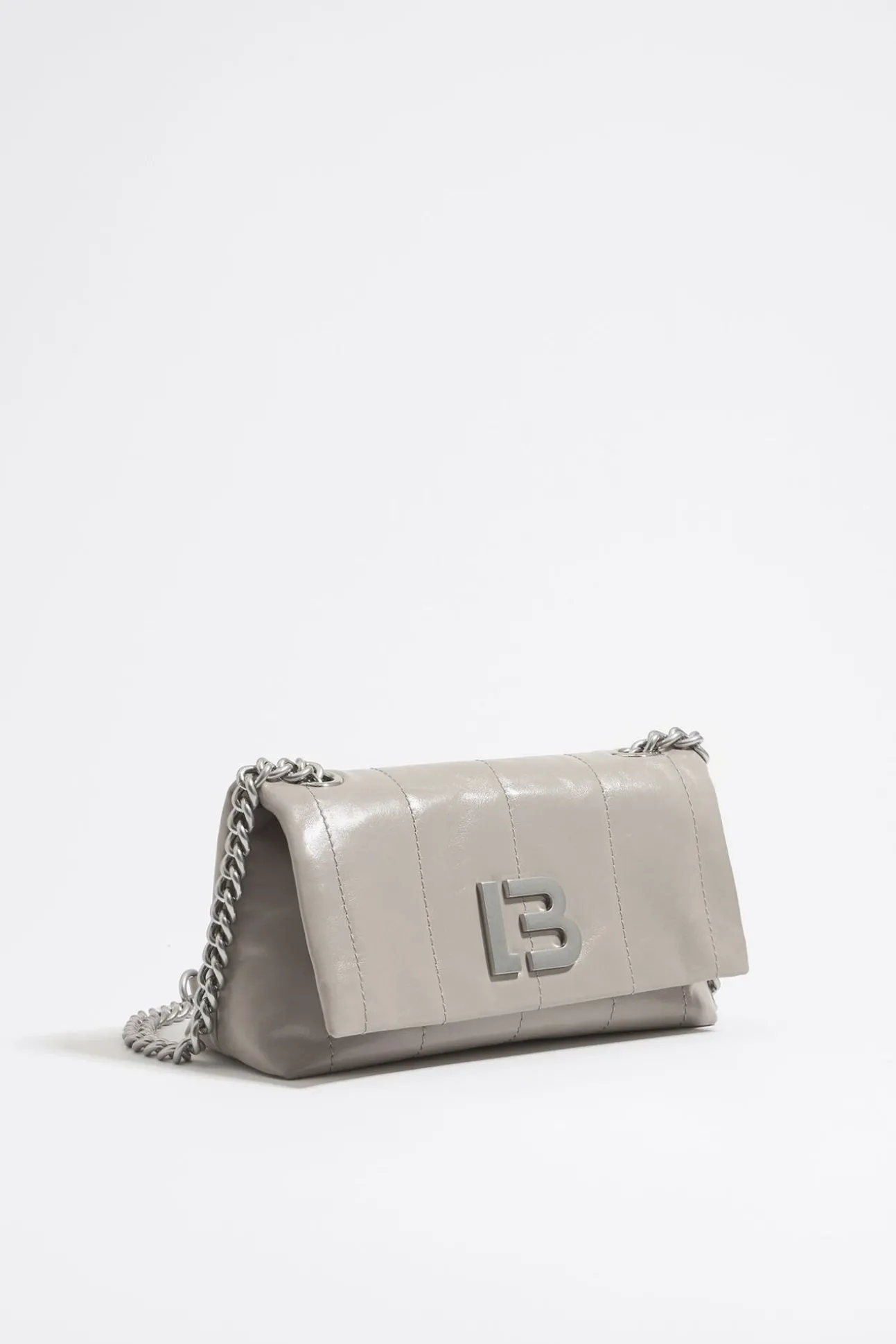 BIMBA Y LOLA Bolso Solapa Pequeno Piel Gris Verdoso<Mujer Bolsos Piel