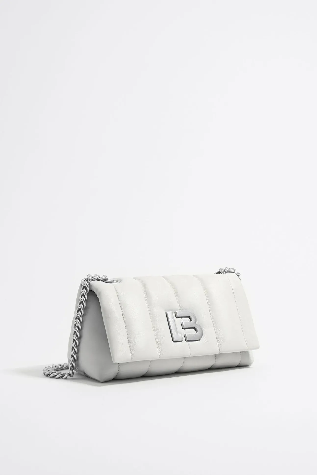 BIMBA Y LOLA Bolso Solapa Pequeno Piel Napa Blanco Roto<Mujer Bolsos Piel