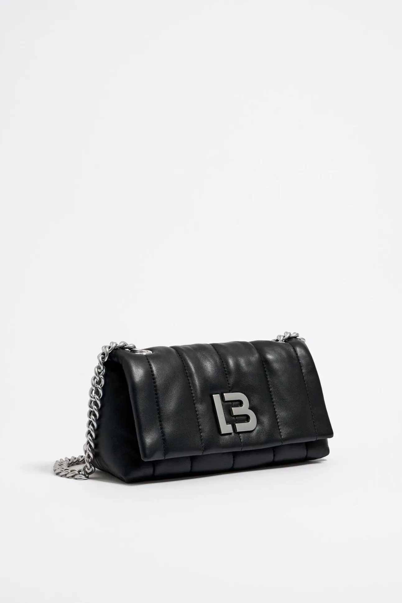 BIMBA Y LOLA Bolso Solapa Pequeno Piel Napa Negro<Mujer Bolsos Piel