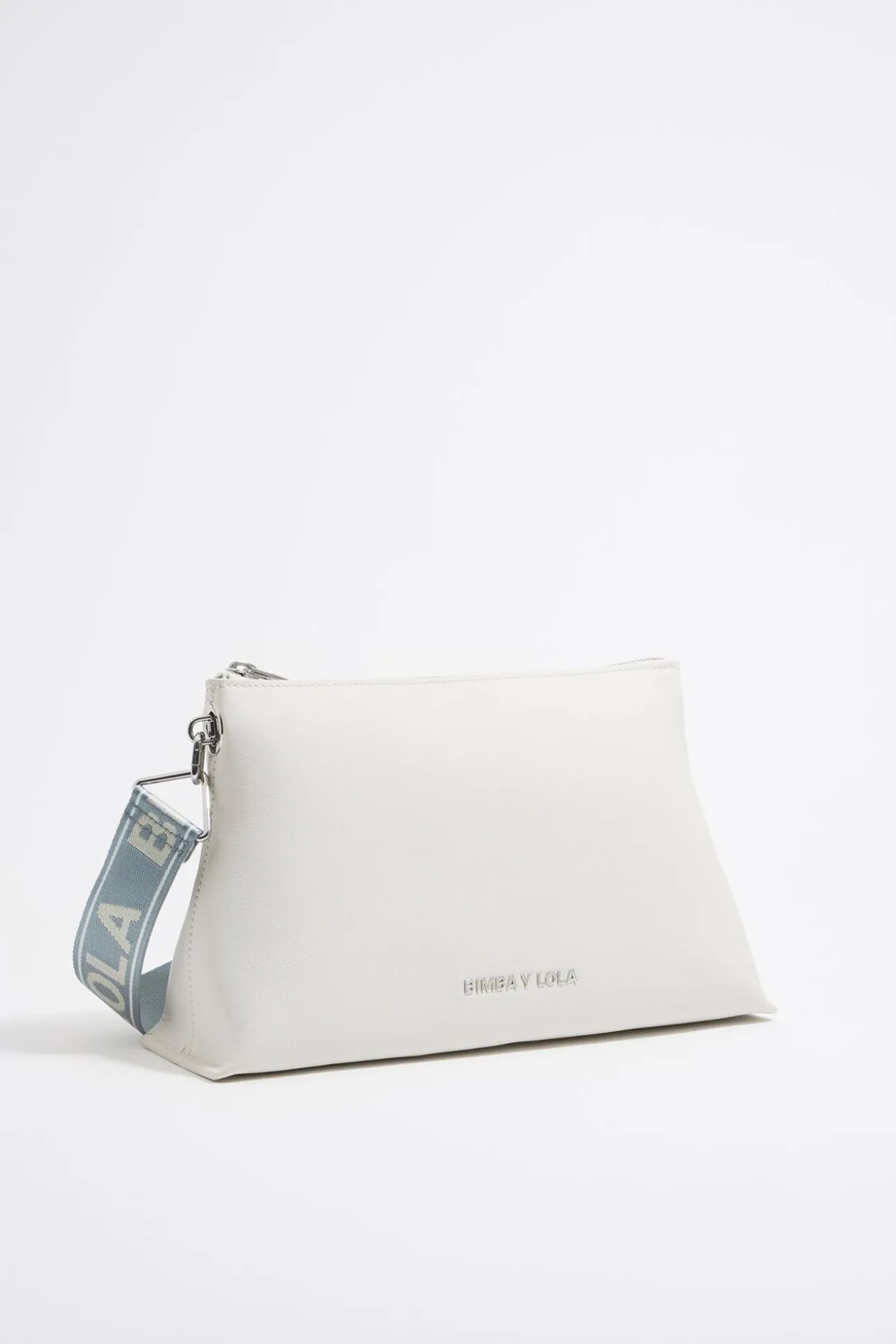 BIMBA Y LOLA Bolso Trapecio Mediano Piel Blanco Roto<Mujer Bolsos Piel