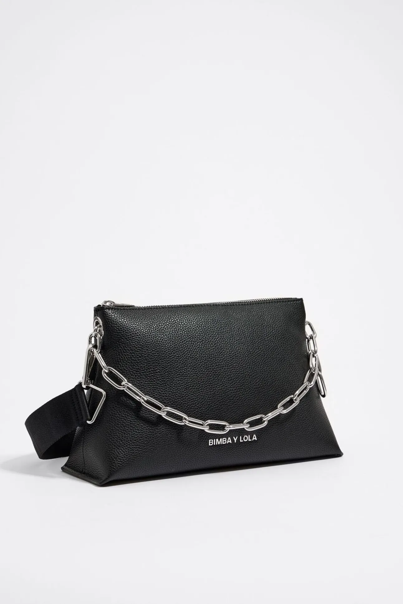 BIMBA Y LOLA Bolso Trapecio Mediano Piel Negro<Mujer Bolsos Piel