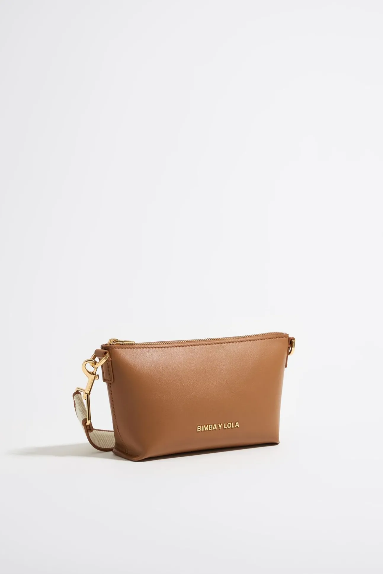 BIMBA Y LOLA Bolso Trapecio Mini Piel Miel<Mujer Bolsos Piel