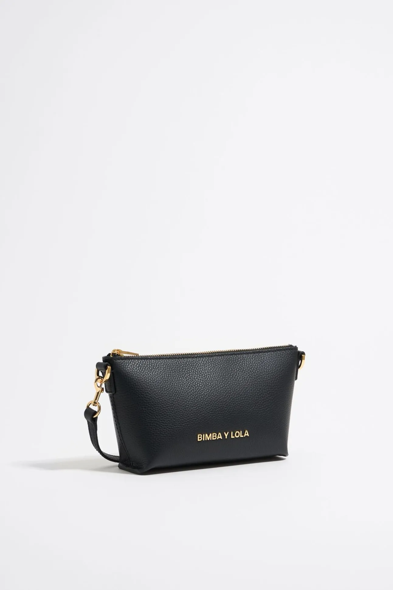 BIMBA Y LOLA Bolso Trapecio Mini Piel Negro<Mujer Bolsos Piel