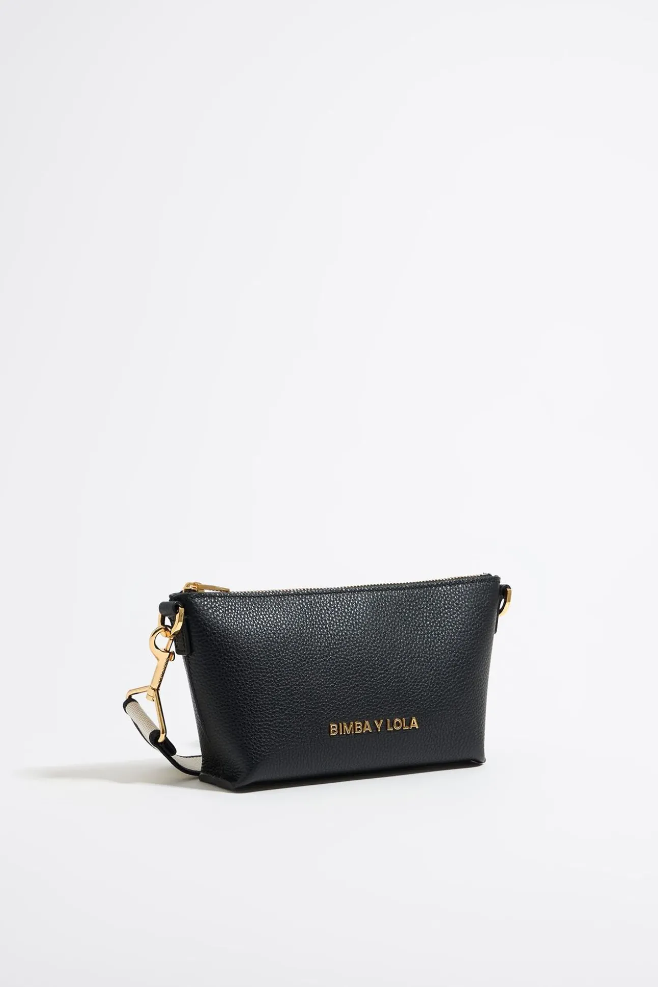 BIMBA Y LOLA Bolso Trapecio Mini Piel Negro<Mujer Bolsos Piel