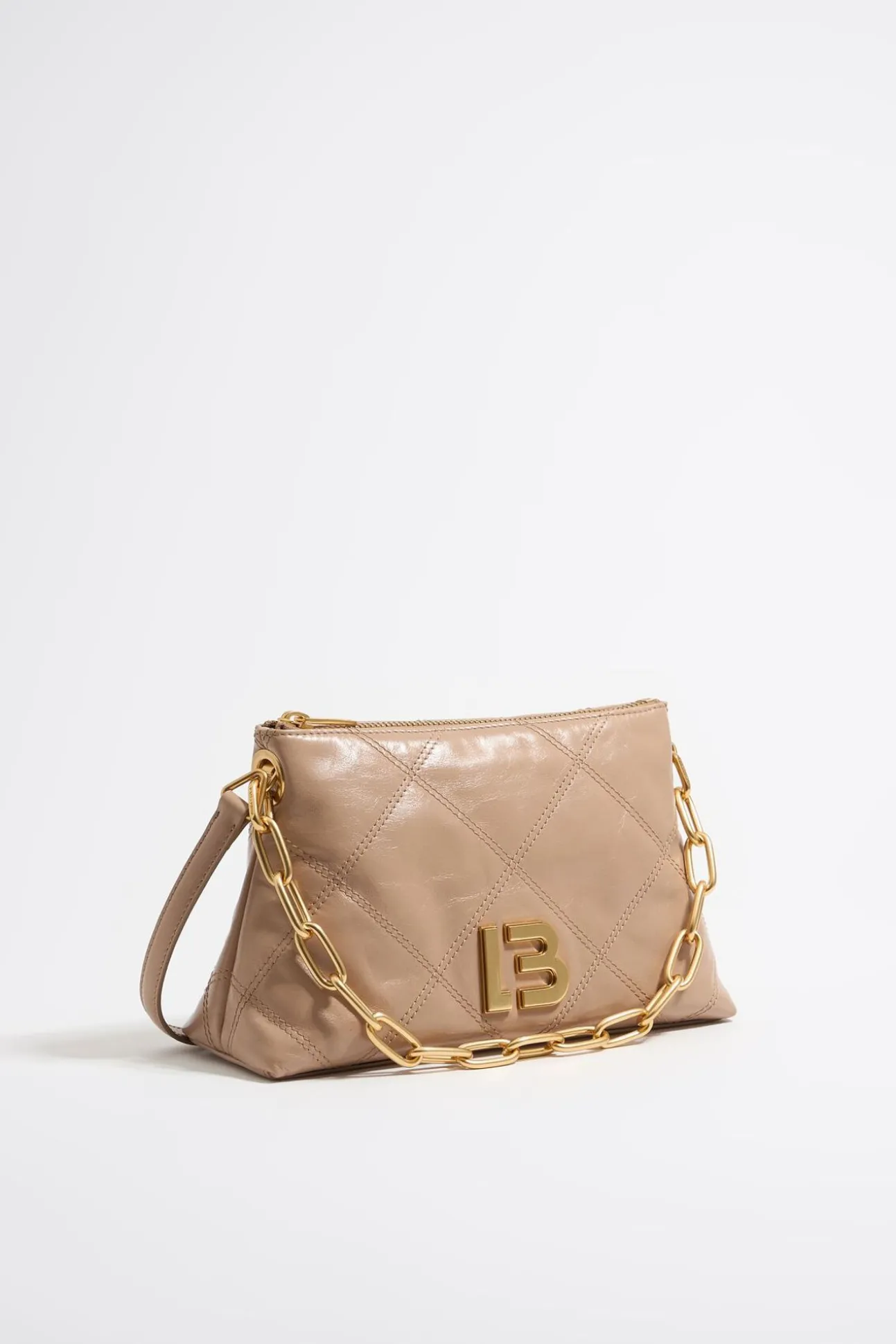 BIMBA Y LOLA Bolso Trapecio Pequeno Piel Camel<Mujer Bolsos Piel