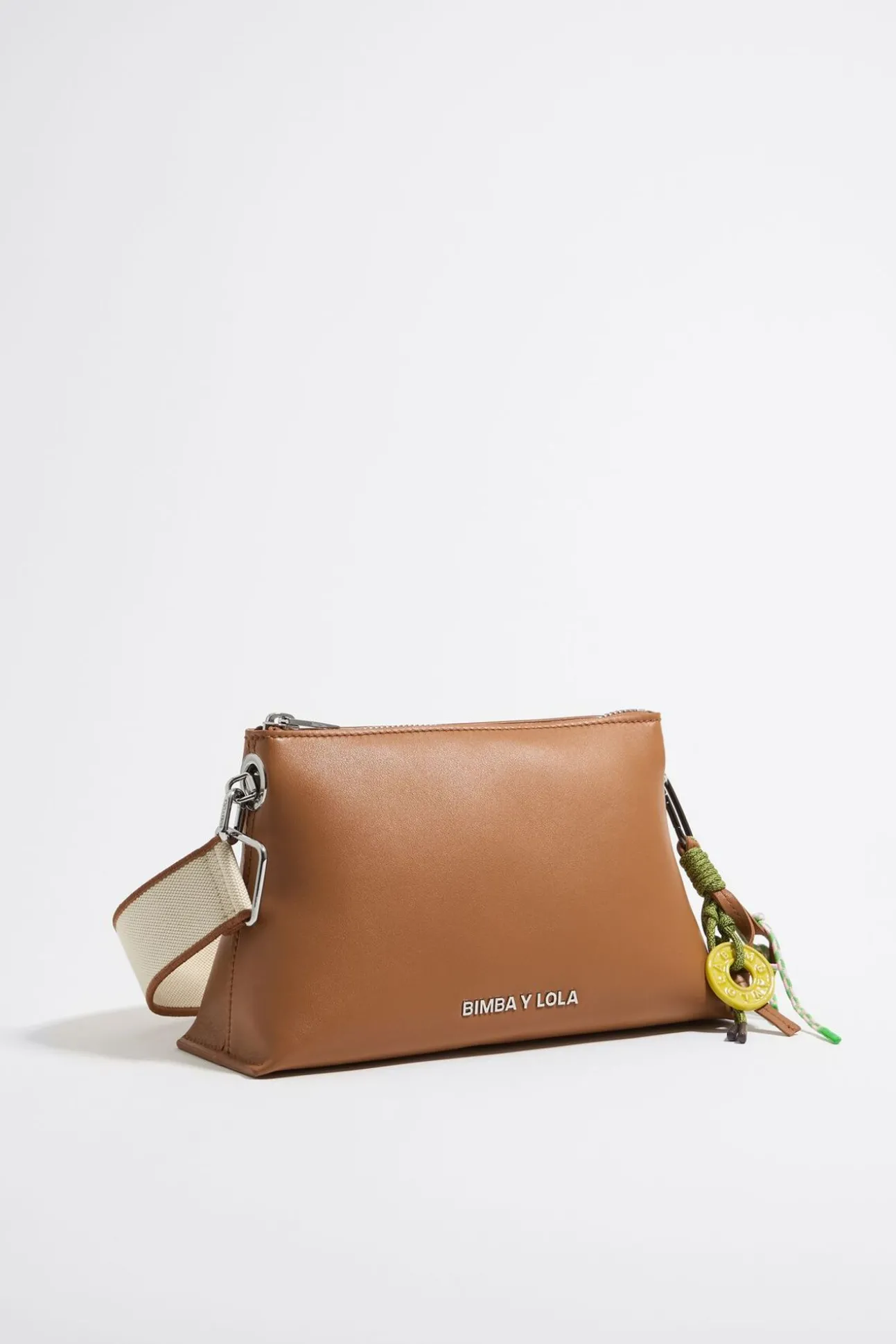 BIMBA Y LOLA Bolso Trapecio Pequeno Piel Miel<Mujer Bolsos Piel