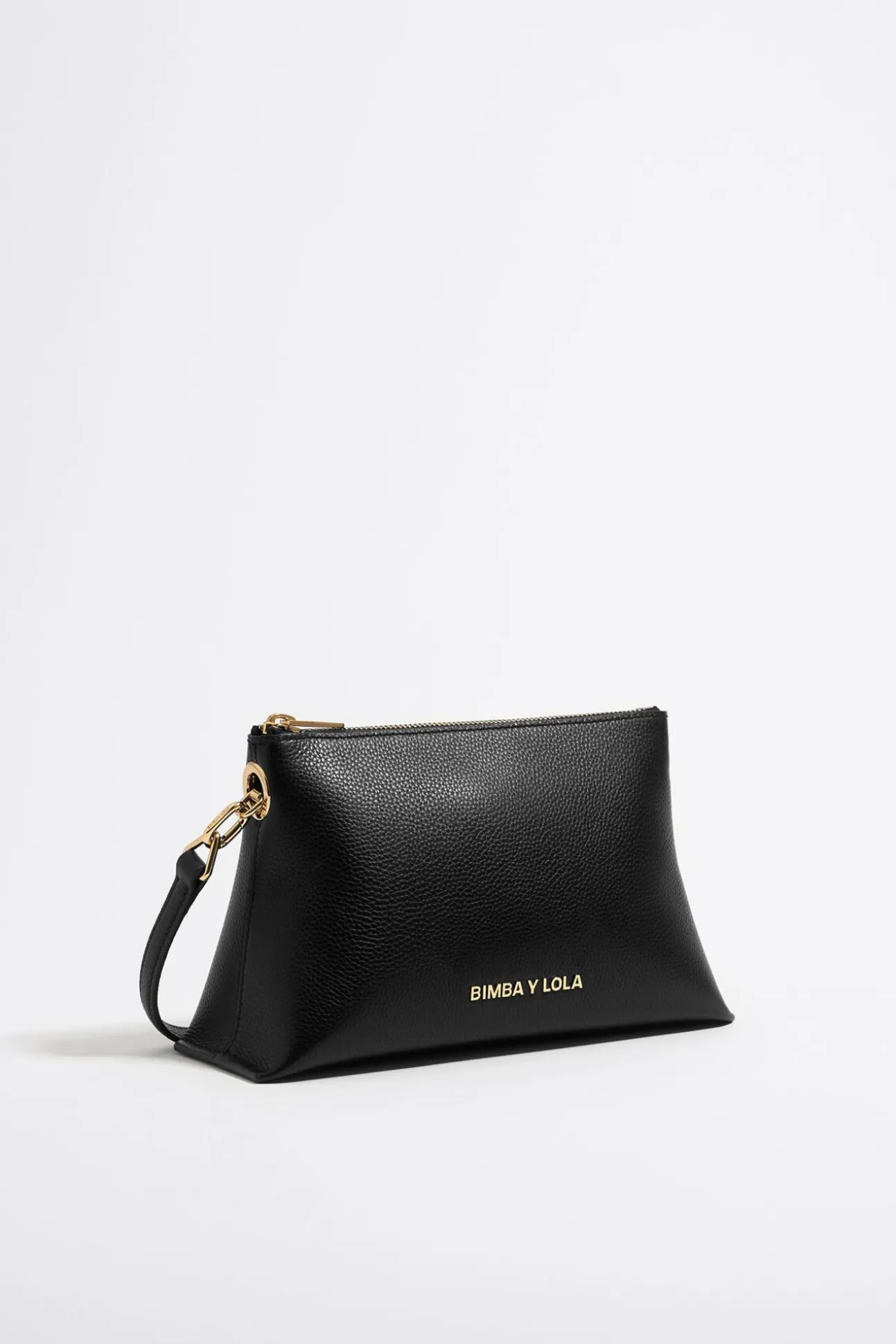 BIMBA Y LOLA Bolso Trapecio Pequeno Piel Negro<Mujer Bolsos Piel