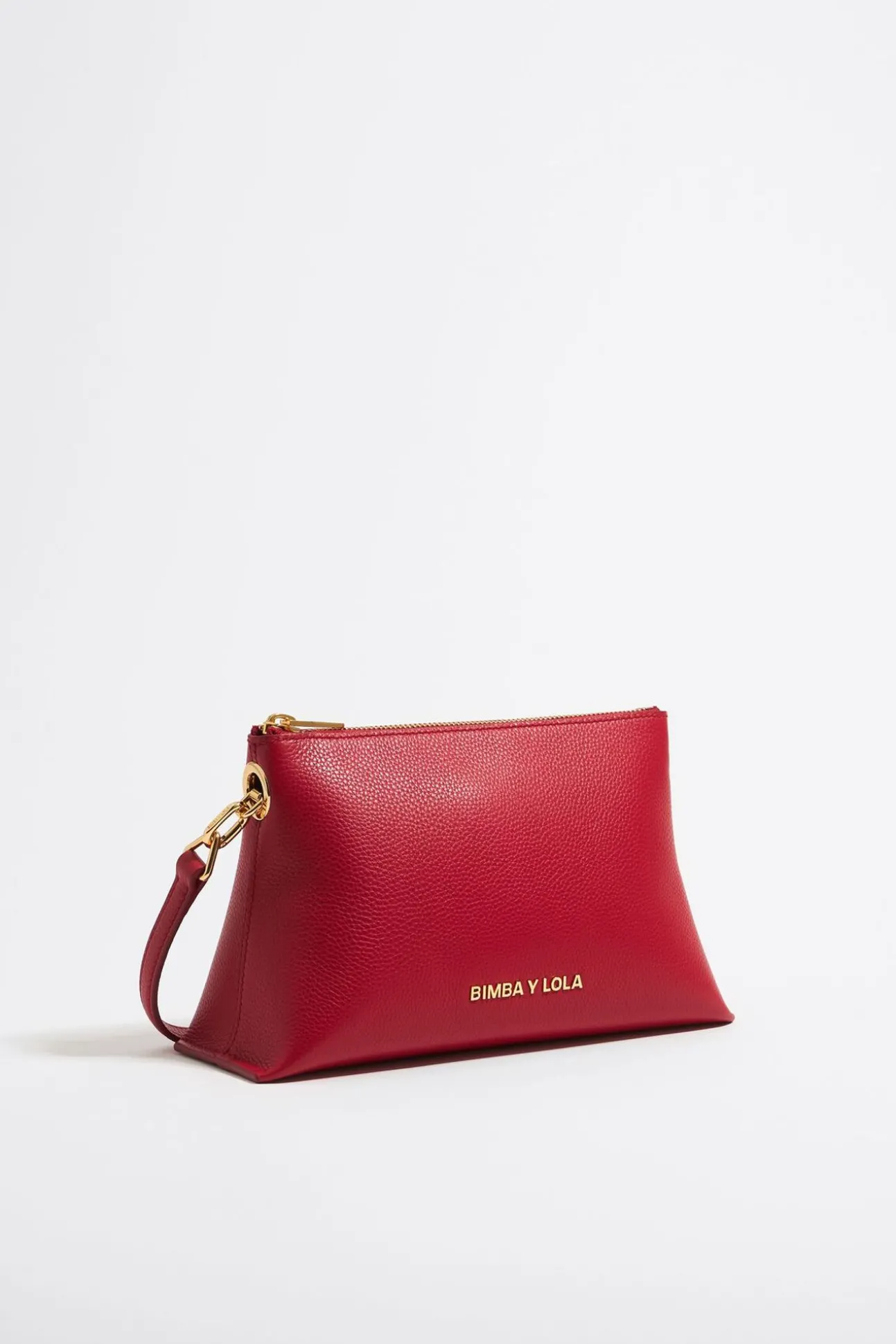 BIMBA Y LOLA Bolso Trapecio Pequeno Piel Rojo<Mujer Bolsos Piel