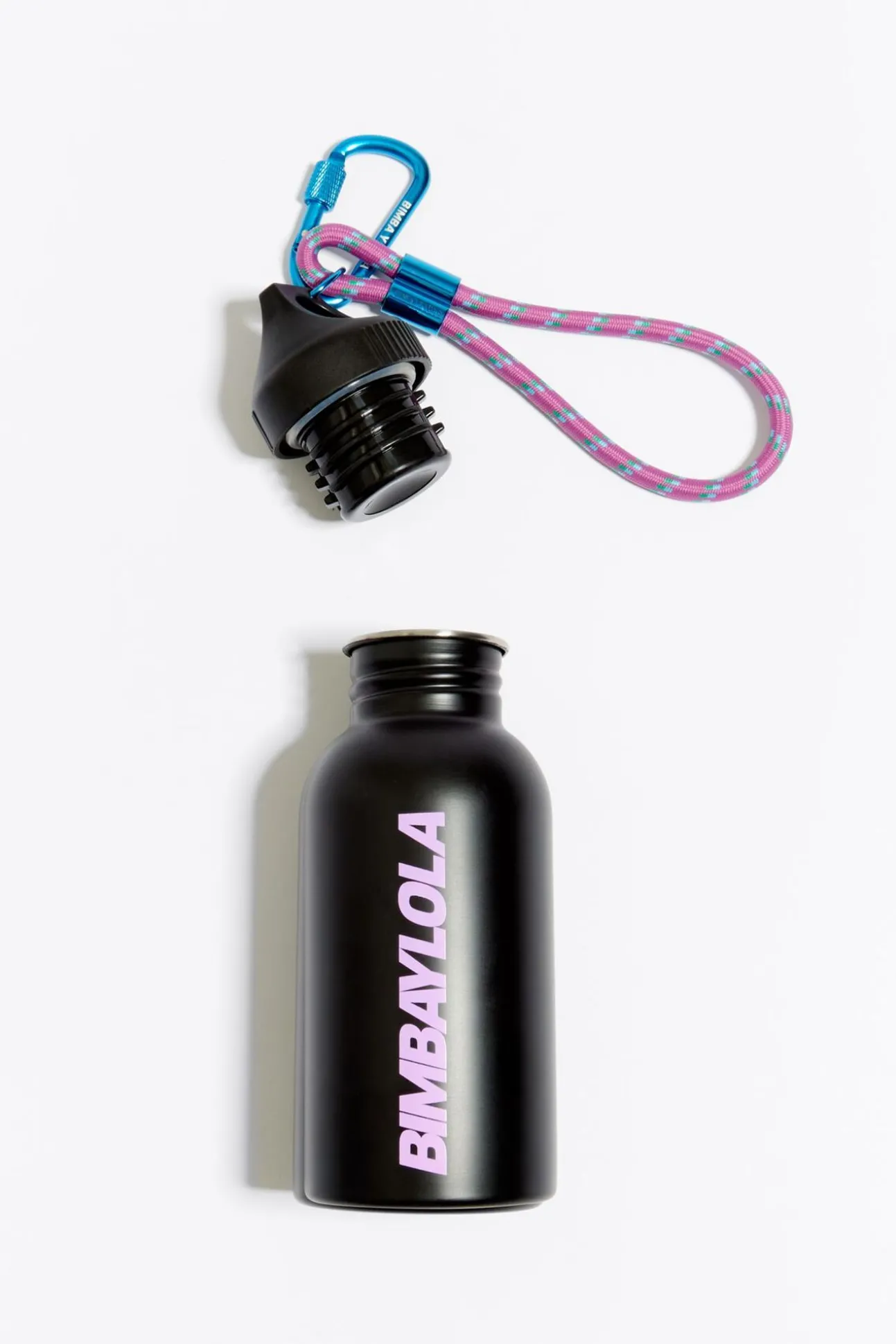 BIMBA Y LOLA Botella Acero Inoxidable Logo Negra<Mujer Botellas