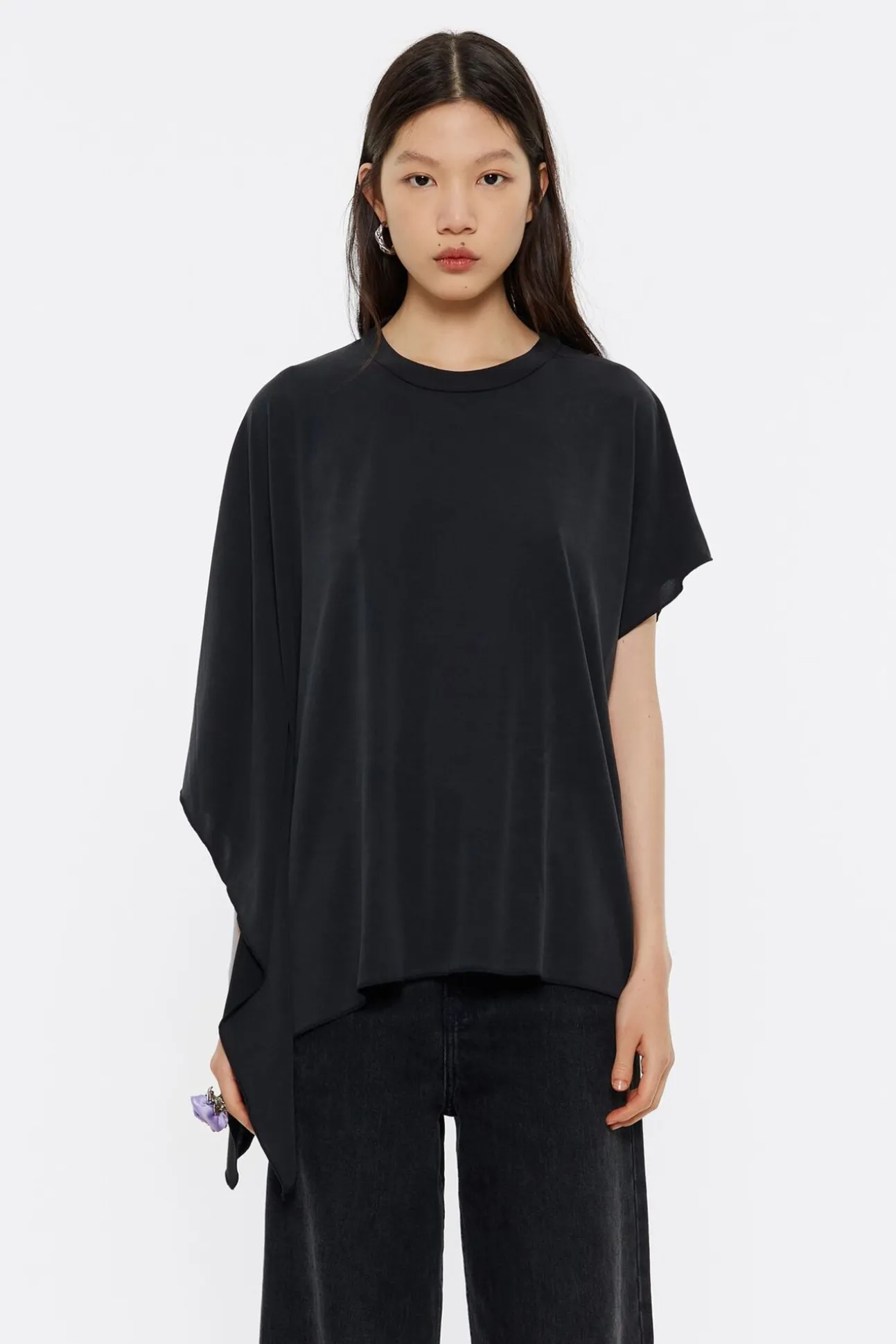 BIMBA Y LOLA Camiseta Capa Negra<Mujer Camisetas