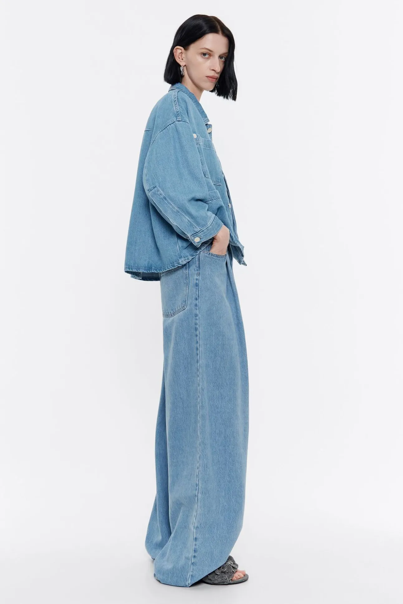 BIMBA Y LOLA Cazadora Denim Recta Azul<Mujer Denim