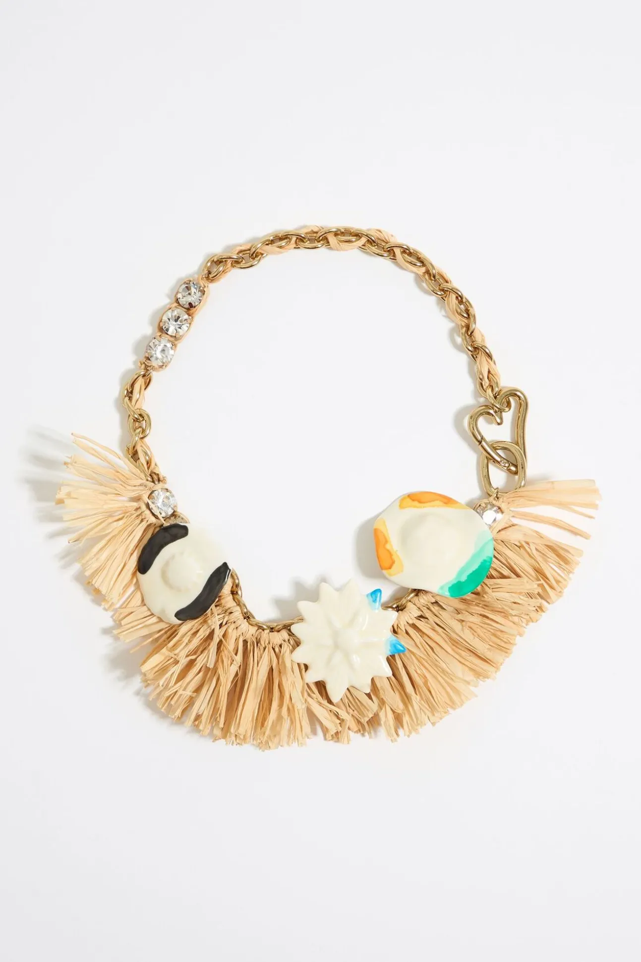 BIMBA Y LOLA Collar Flores Ceramica Y Rafia<Mujer Bisuteria