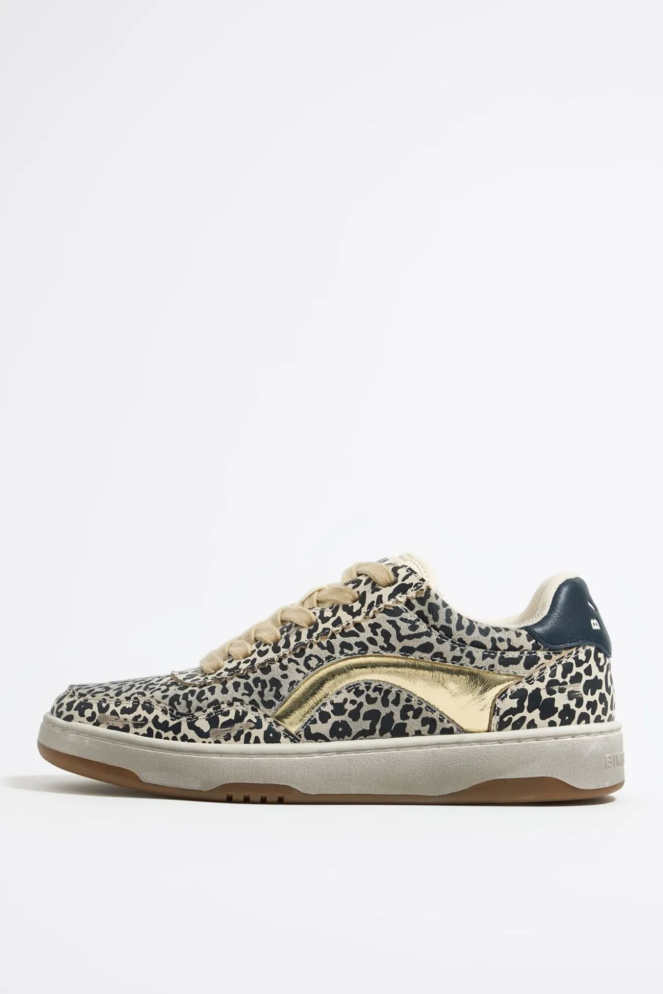 BIMBA Y LOLA Deportiva Cupsole Piel Print Leopard Beige<Mujer Deportivas