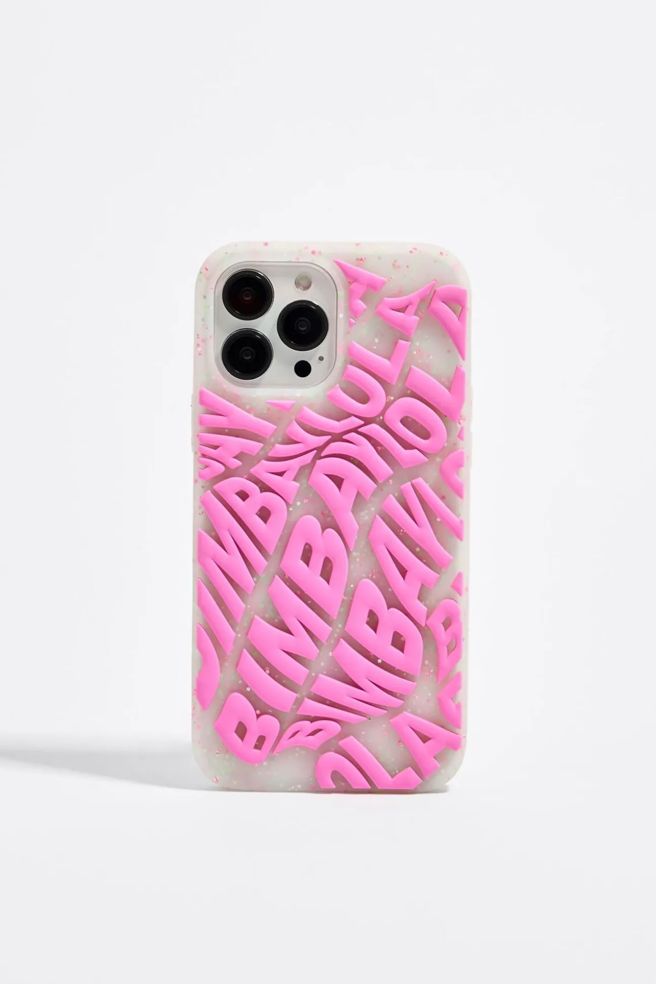 BIMBA Y LOLA Funda Iphone 13 Pro Max Silicona Logo Rosa<Mujer Carcasas Móvil