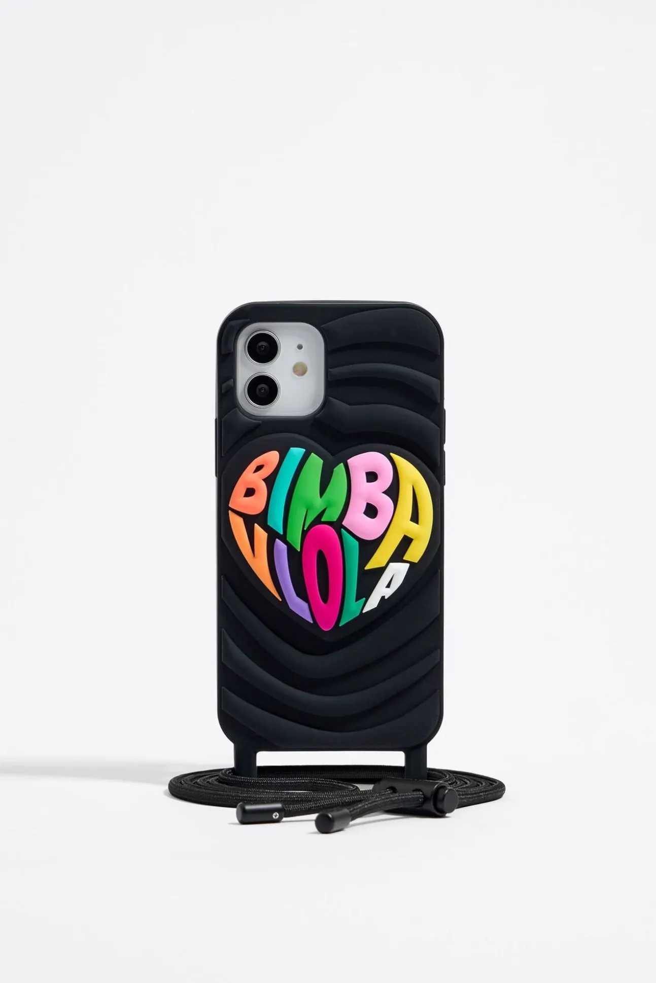 BIMBA Y LOLA Funda Iphone 12/12 Pro Silicona Negra<Mujer Carcasas Móvil